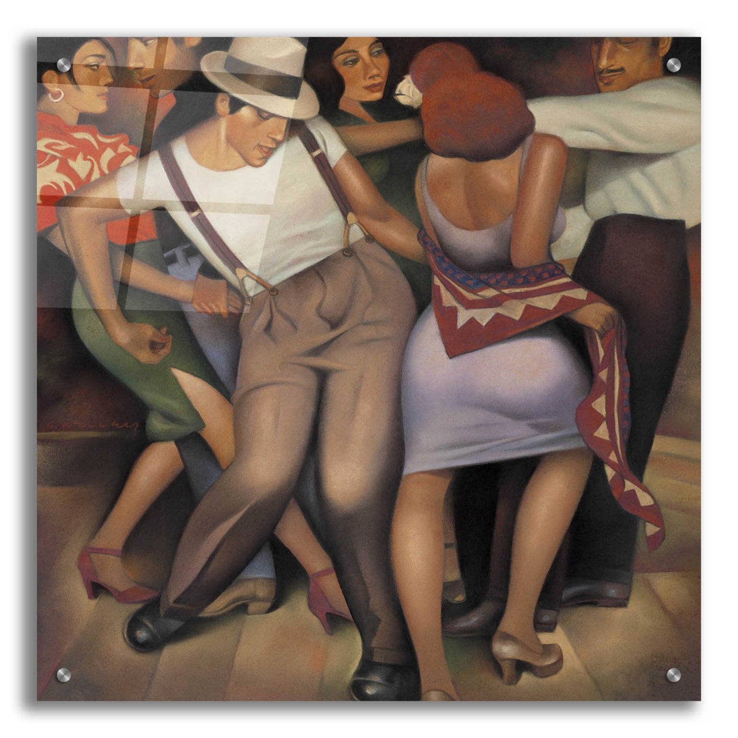 Epic Art 'Latino Jazz' by Gary Kelley, Acrylic Glass Wall Art,24x24