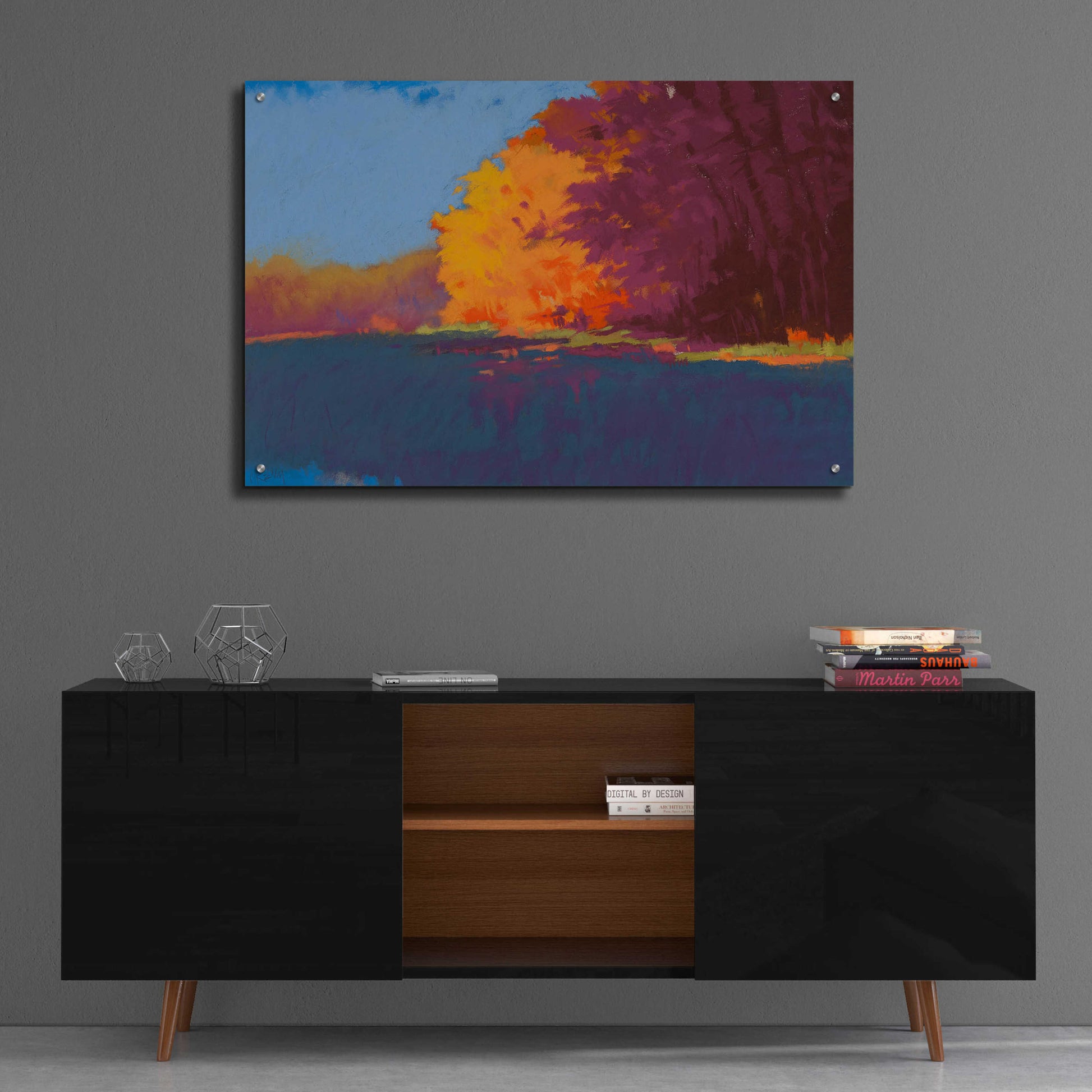 Epic Art 'River Bank' by Mike Kelly, Acrylic Glass Wall Art,36x24