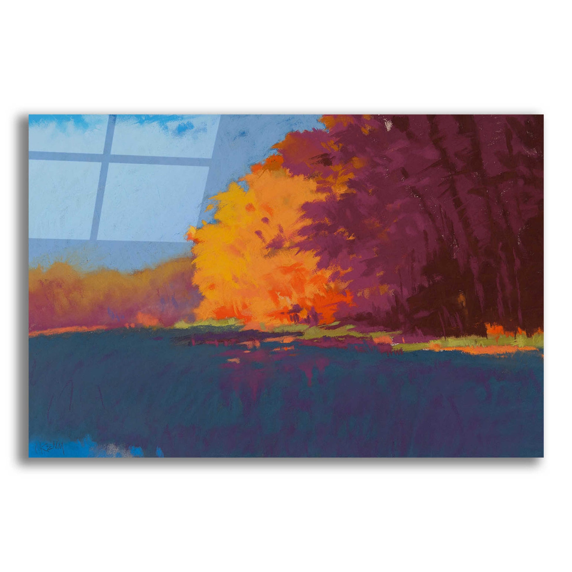 Epic Art 'River Bank' by Mike Kelly, Acrylic Glass Wall Art