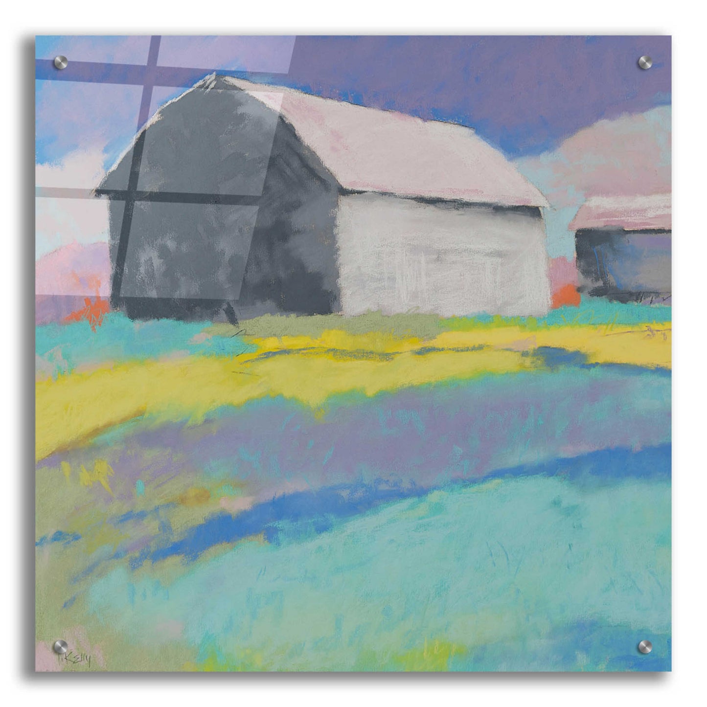 Epic Art 'Summer Day' by Mike Kelly, Acrylic Glass Wall Art,24x24