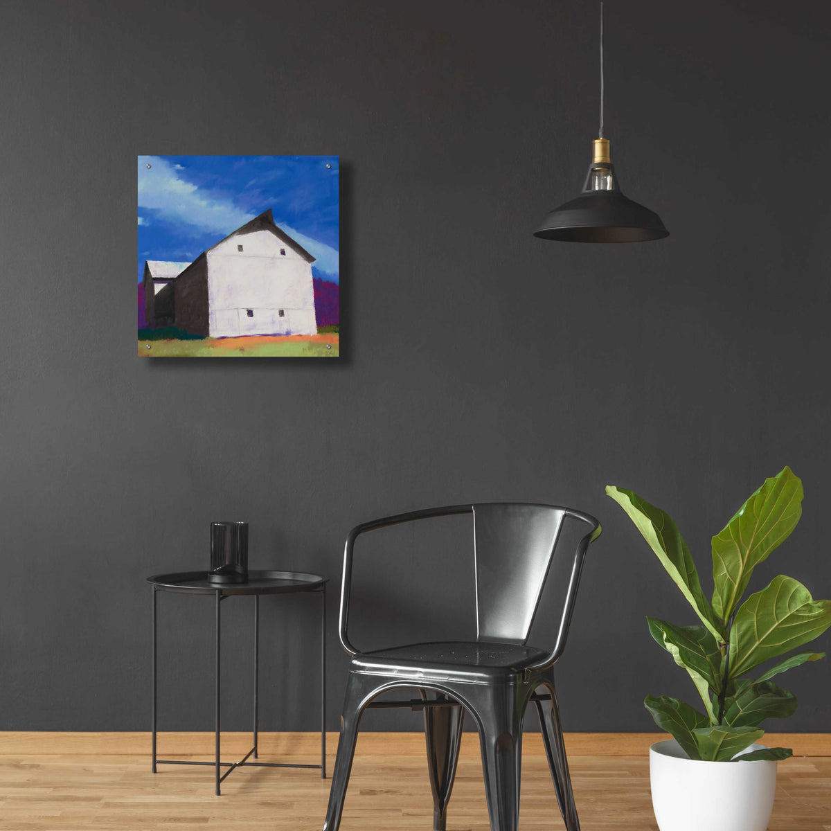 Epic Art 'White Giant' by Mike Kelly, Acrylic Glass Wall Art,24x24