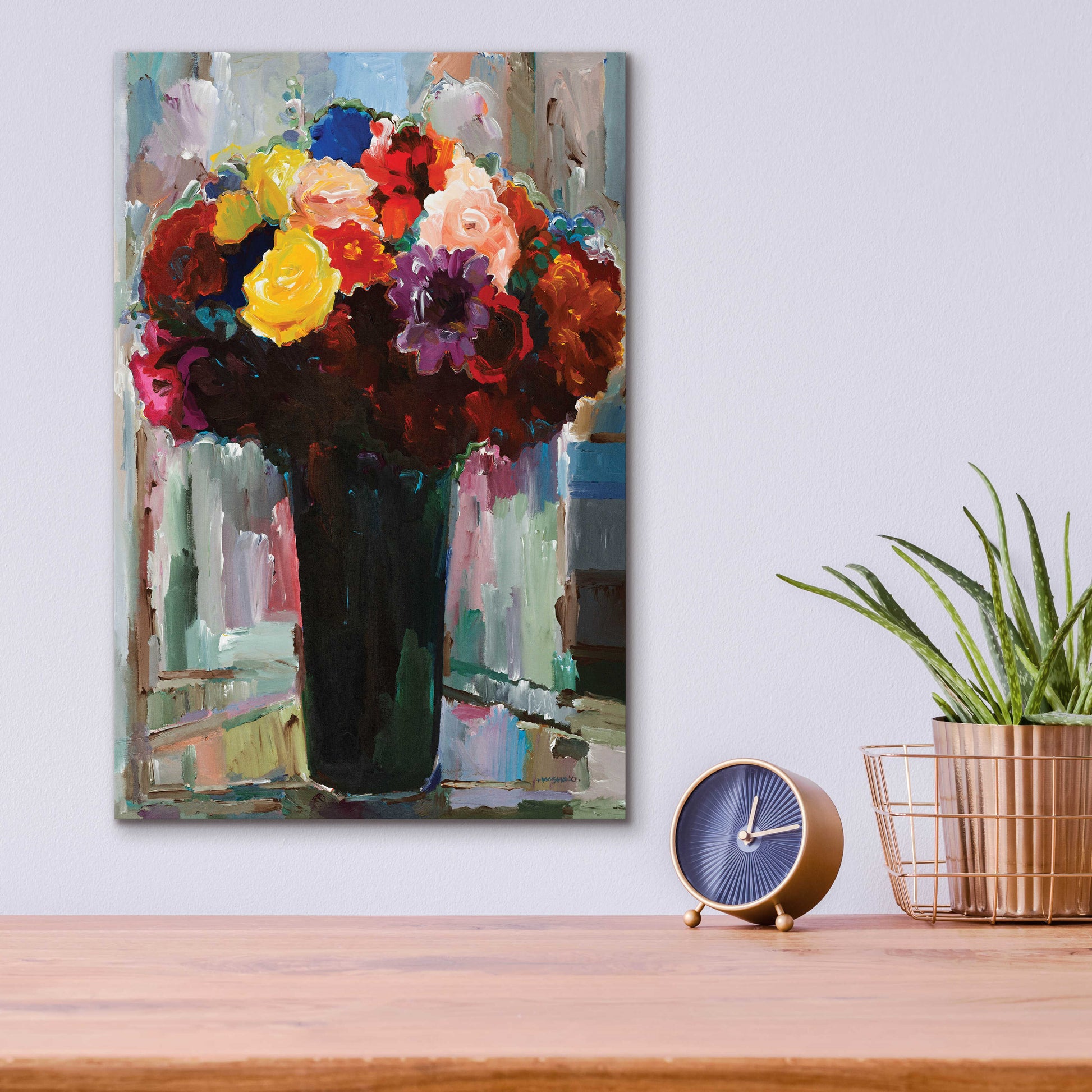 Epic Art 'Abundant Bouquet' by Hooshang Khorasani, Acrylic Glass Wall Art,12x16