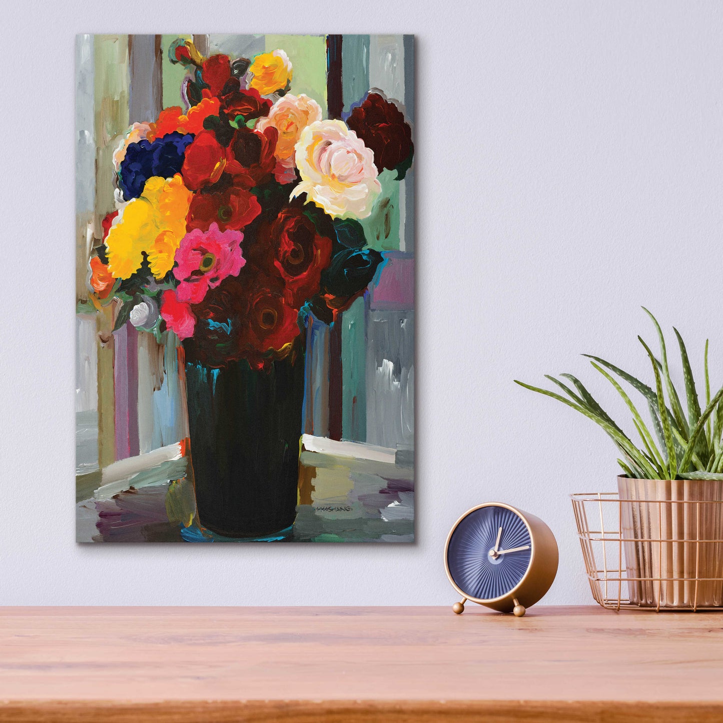 Epic Art 'Bold Bouquet' by Hooshang Khorasani, Acrylic Glass Wall Art,12x16