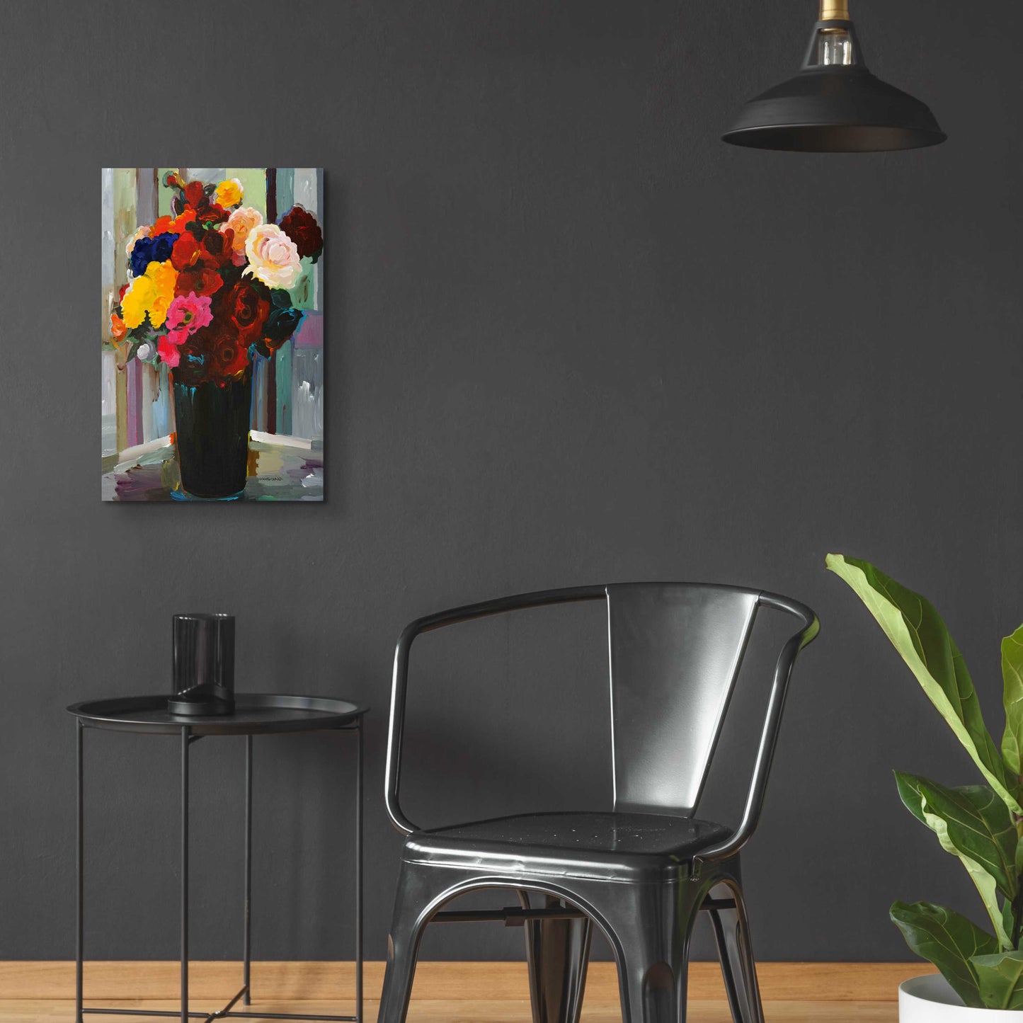 Epic Art 'Bold Bouquet' by Hooshang Khorasani, Acrylic Glass Wall Art,16x24