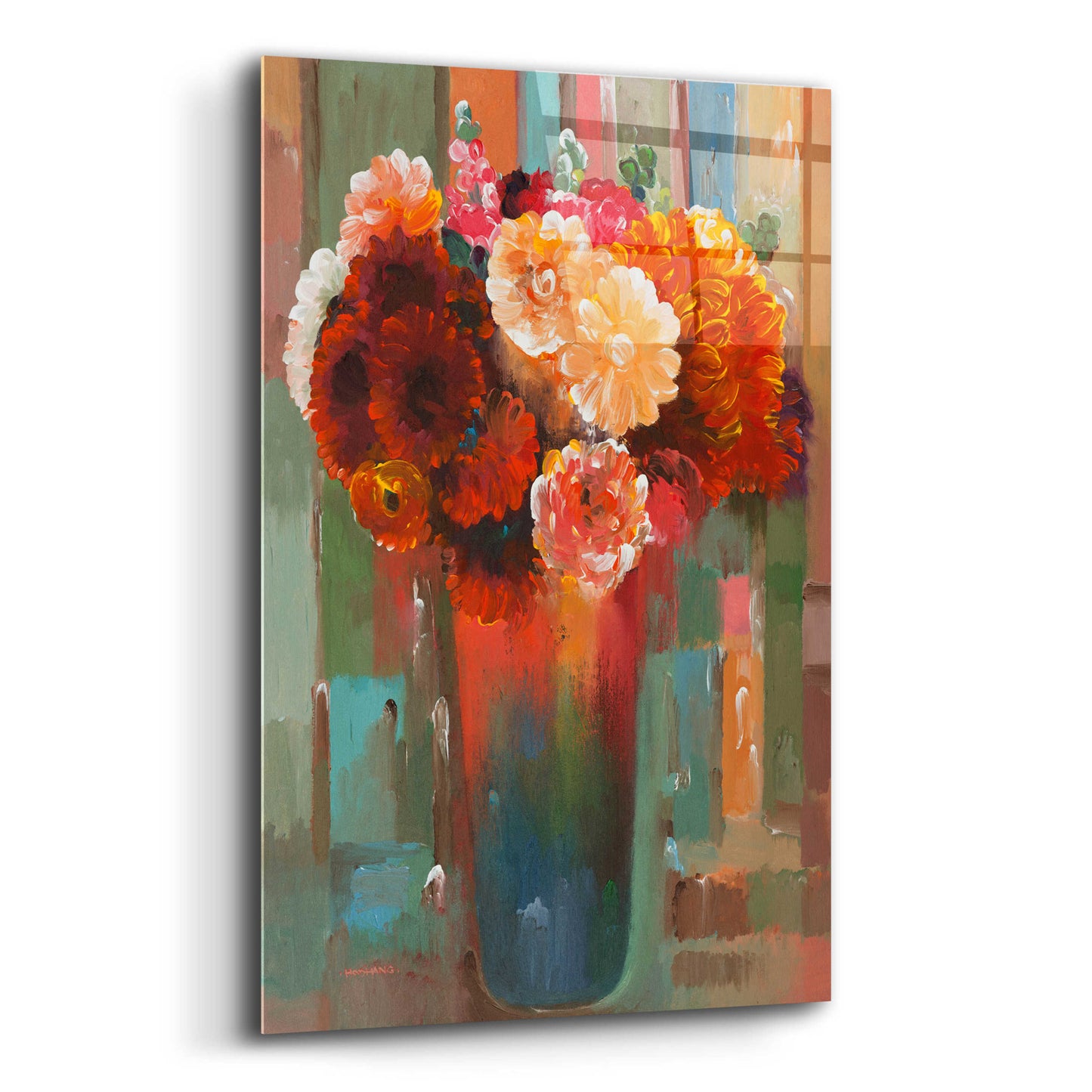 Epic Art 'Sunset Bouquet' by Hooshang Khorasani, Acrylic Glass Wall Art,12x16