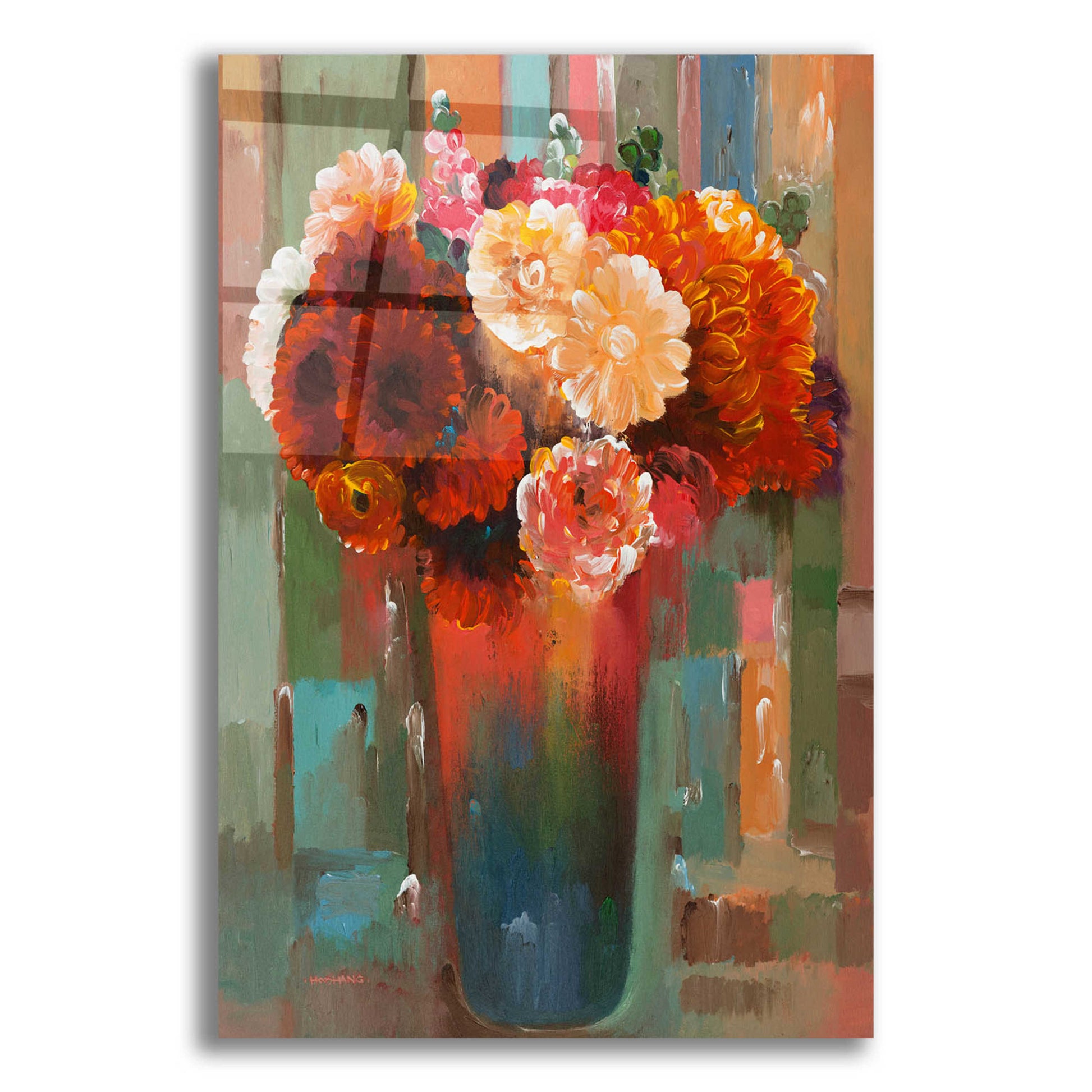 Epic Art 'Sunset Bouquet' by Hooshang Khorasani, Acrylic Glass Wall Art,12x16