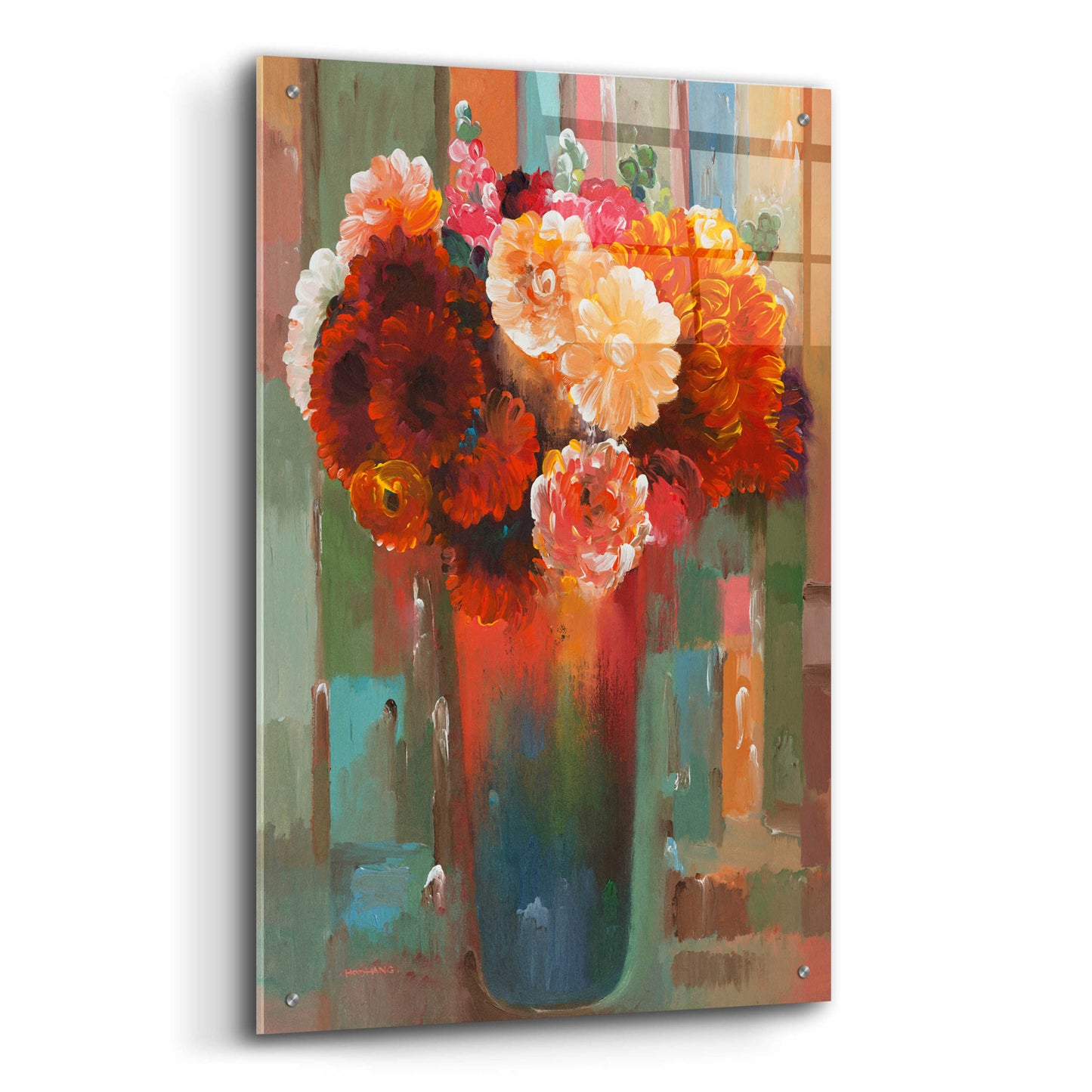 Epic Art 'Sunset Bouquet' by Hooshang Khorasani, Acrylic Glass Wall Art,24x36