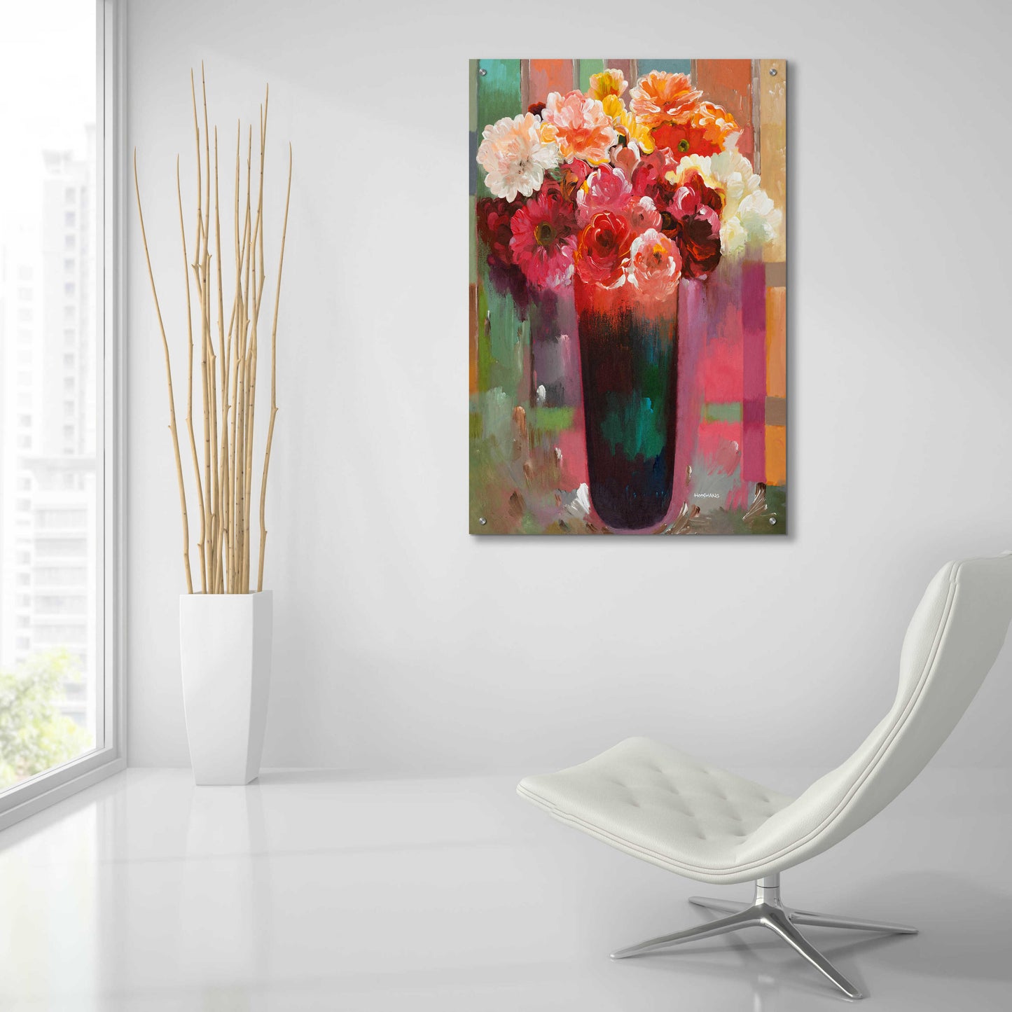 Epic Art 'Sunshine Bouquet' by Hooshang Khorasani, Acrylic Glass Wall Art,24x36