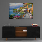 Epic Art 'Seaside Bistro Café' by Sung Kim, Acrylic Glass Wall Art,36x24