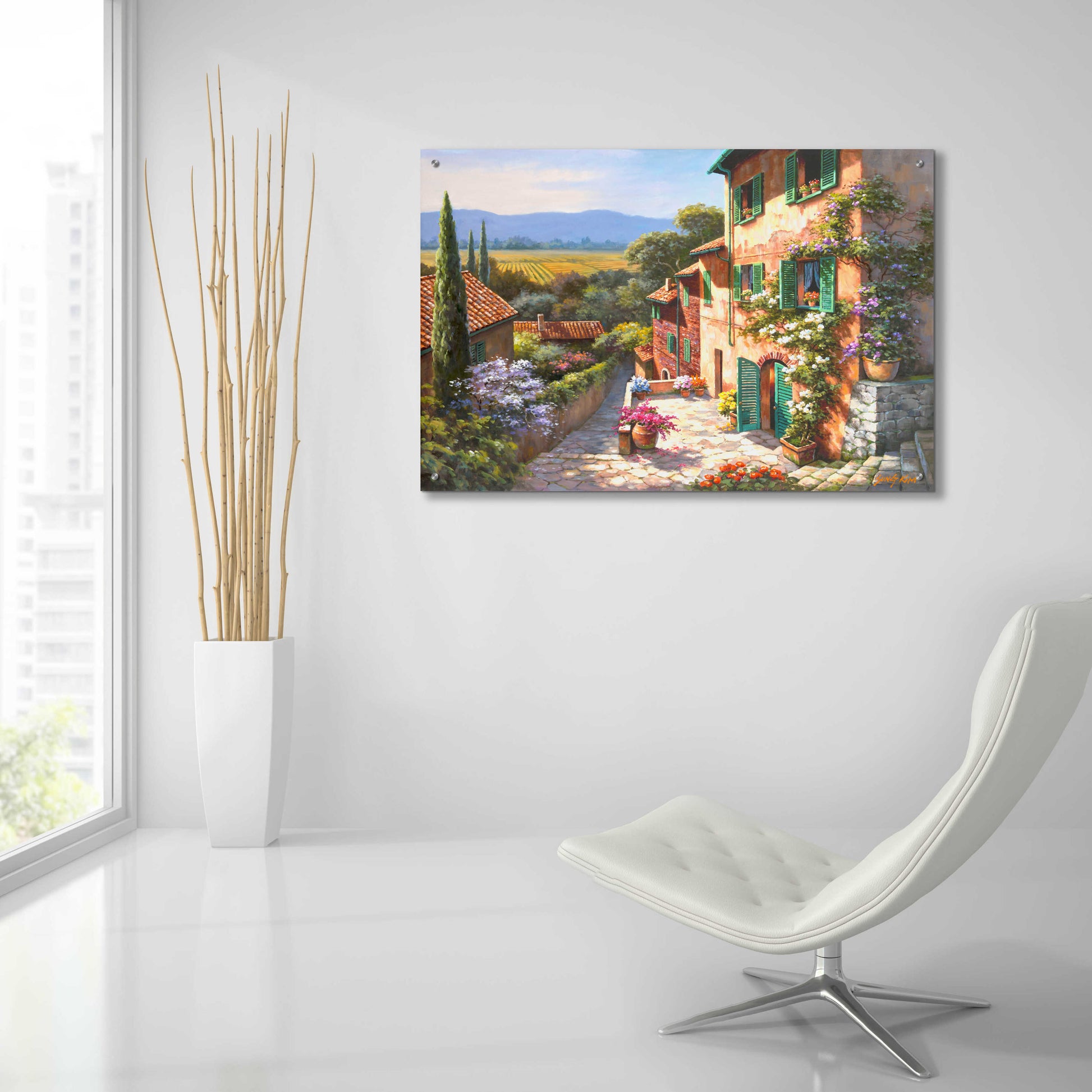 Epic Art 'Spring in the Valley' by Sung Kim, Acrylic Glass Wall Art,36x24