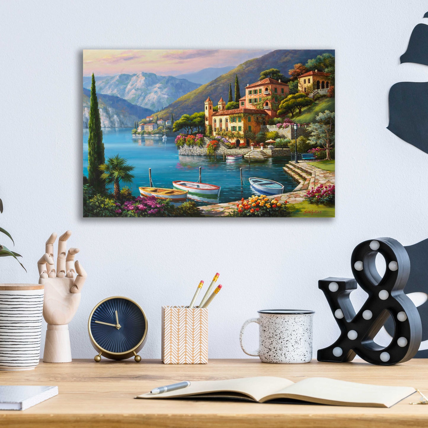 Epic Art 'Villa Bella Vista' by Sung Kim, Acrylic Glass Wall Art,16x12