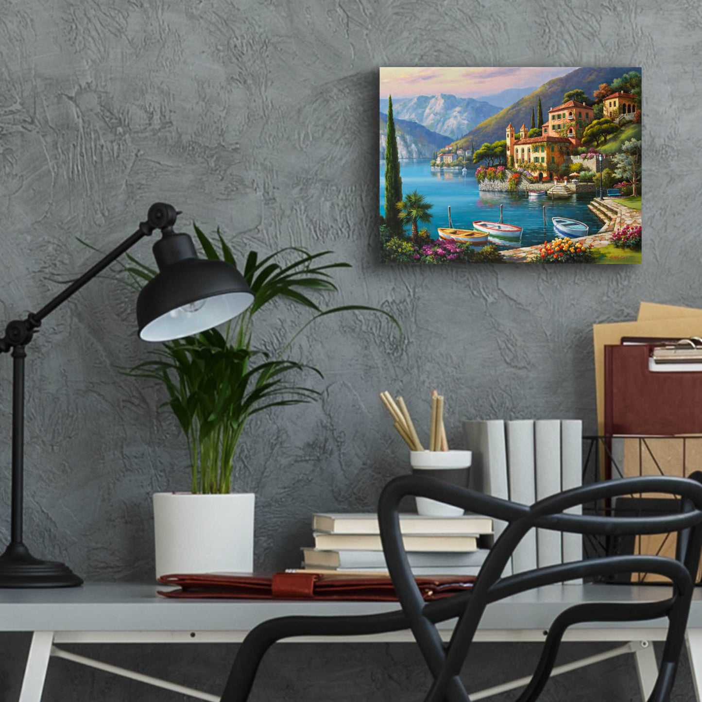 Epic Art 'Villa Bella Vista' by Sung Kim, Acrylic Glass Wall Art,16x12