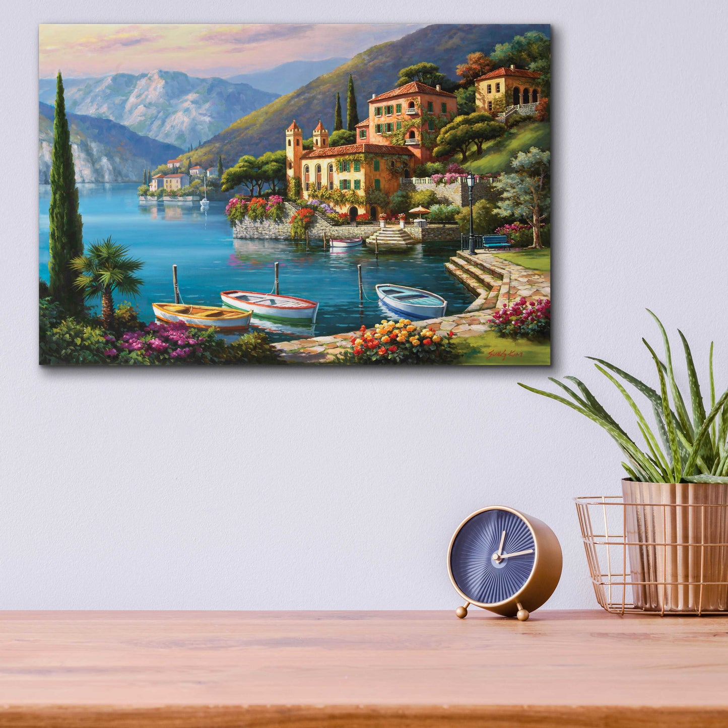 Epic Art 'Villa Bella Vista' by Sung Kim, Acrylic Glass Wall Art,16x12