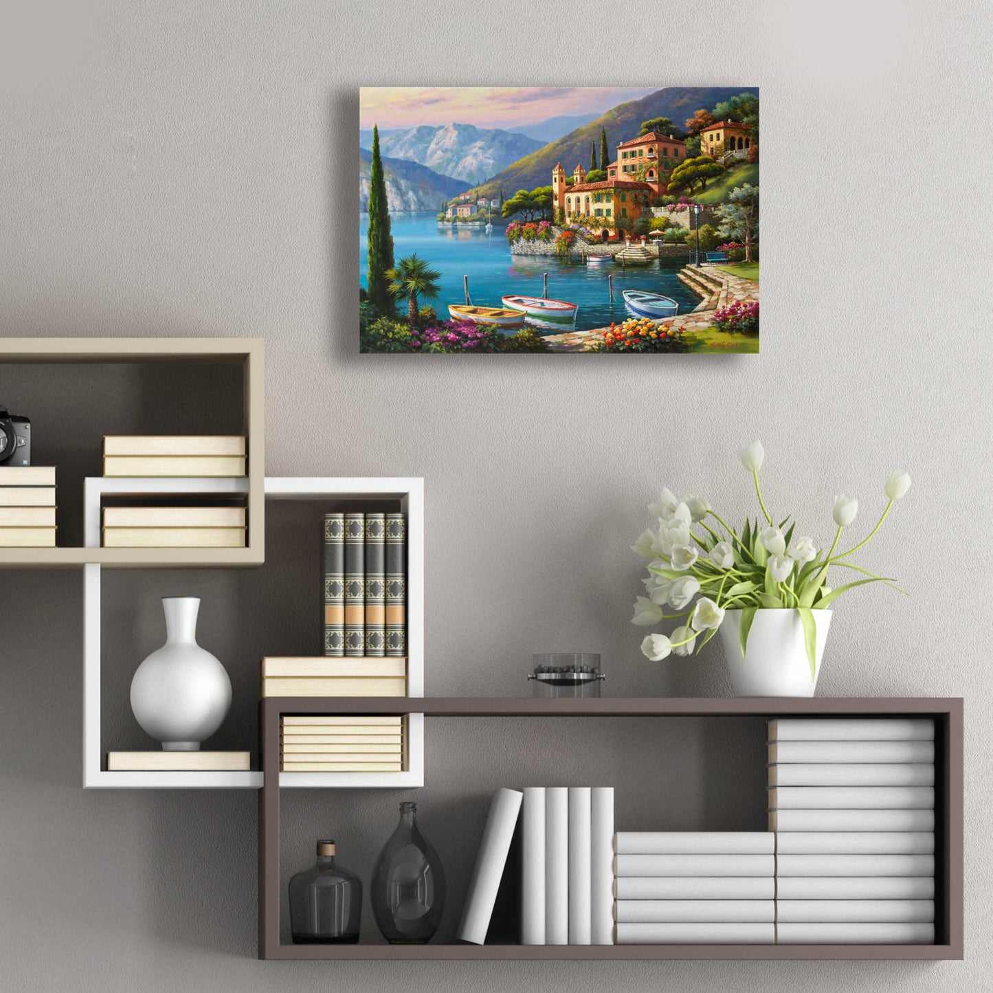 Epic Art 'Villa Bella Vista' by Sung Kim, Acrylic Glass Wall Art,24x16