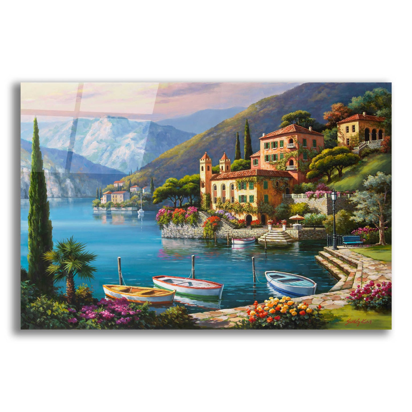 Epic Art 'Villa Bella Vista' by Sung Kim, Acrylic Glass Wall Art,24x16