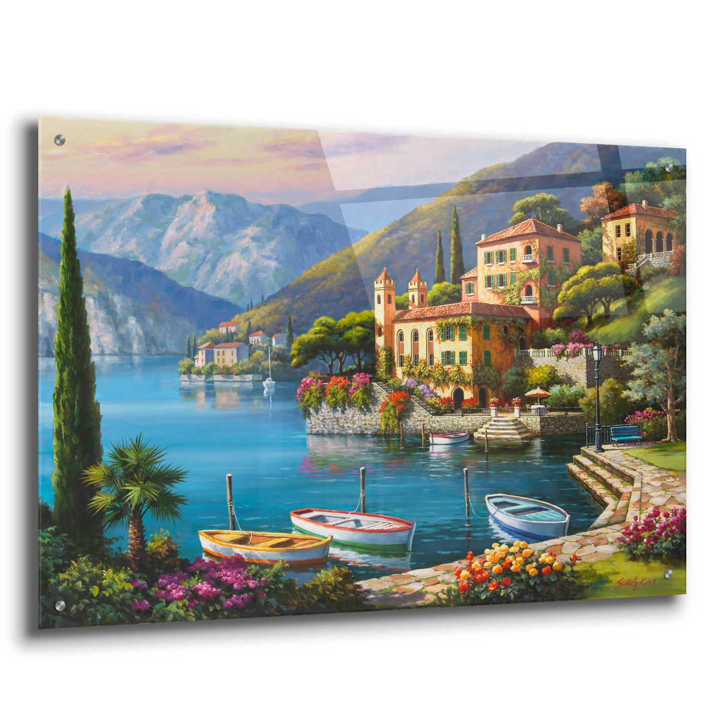 Epic Art 'Villa Bella Vista' by Sung Kim, Acrylic Glass Wall Art,36x24