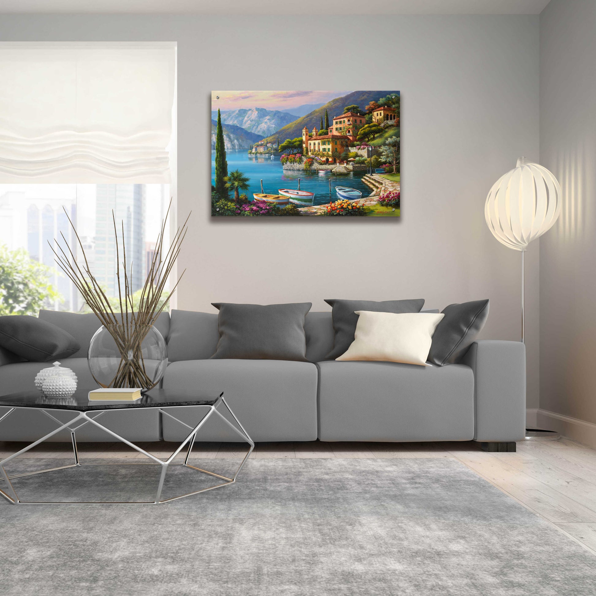 Epic Art 'Villa Bella Vista' by Sung Kim, Acrylic Glass Wall Art,36x24