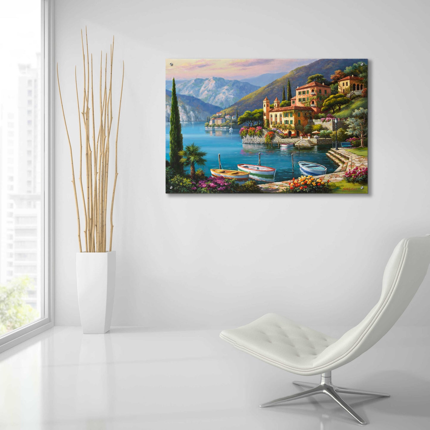 Epic Art 'Villa Bella Vista' by Sung Kim, Acrylic Glass Wall Art,36x24