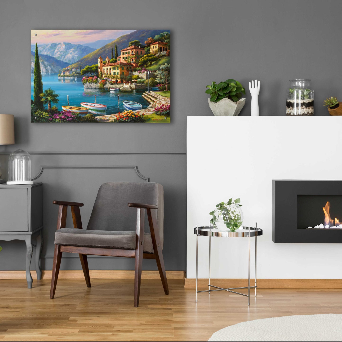 Epic Art 'Villa Bella Vista' by Sung Kim, Acrylic Glass Wall Art,36x24