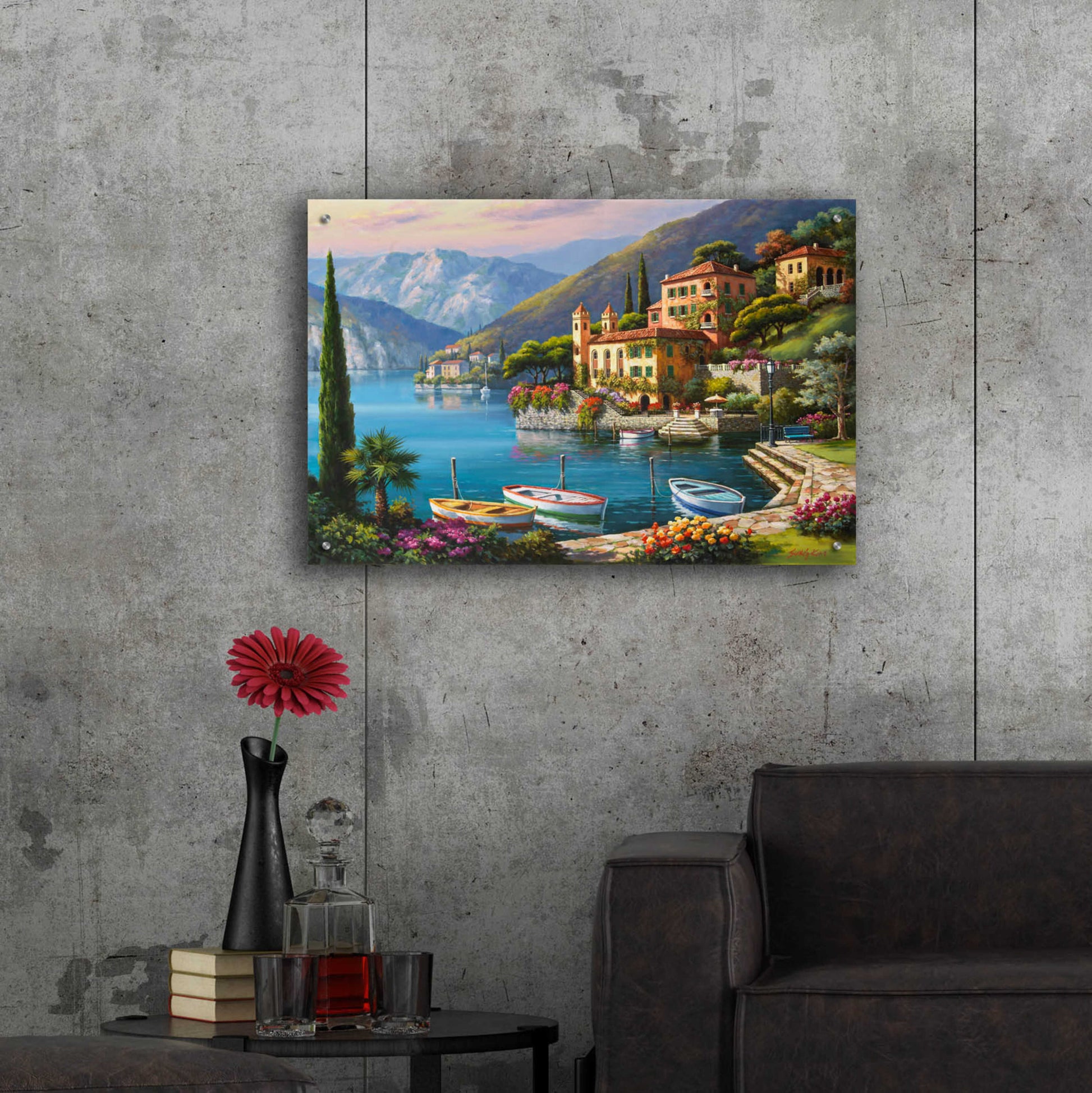 Epic Art 'Villa Bella Vista' by Sung Kim, Acrylic Glass Wall Art,36x24