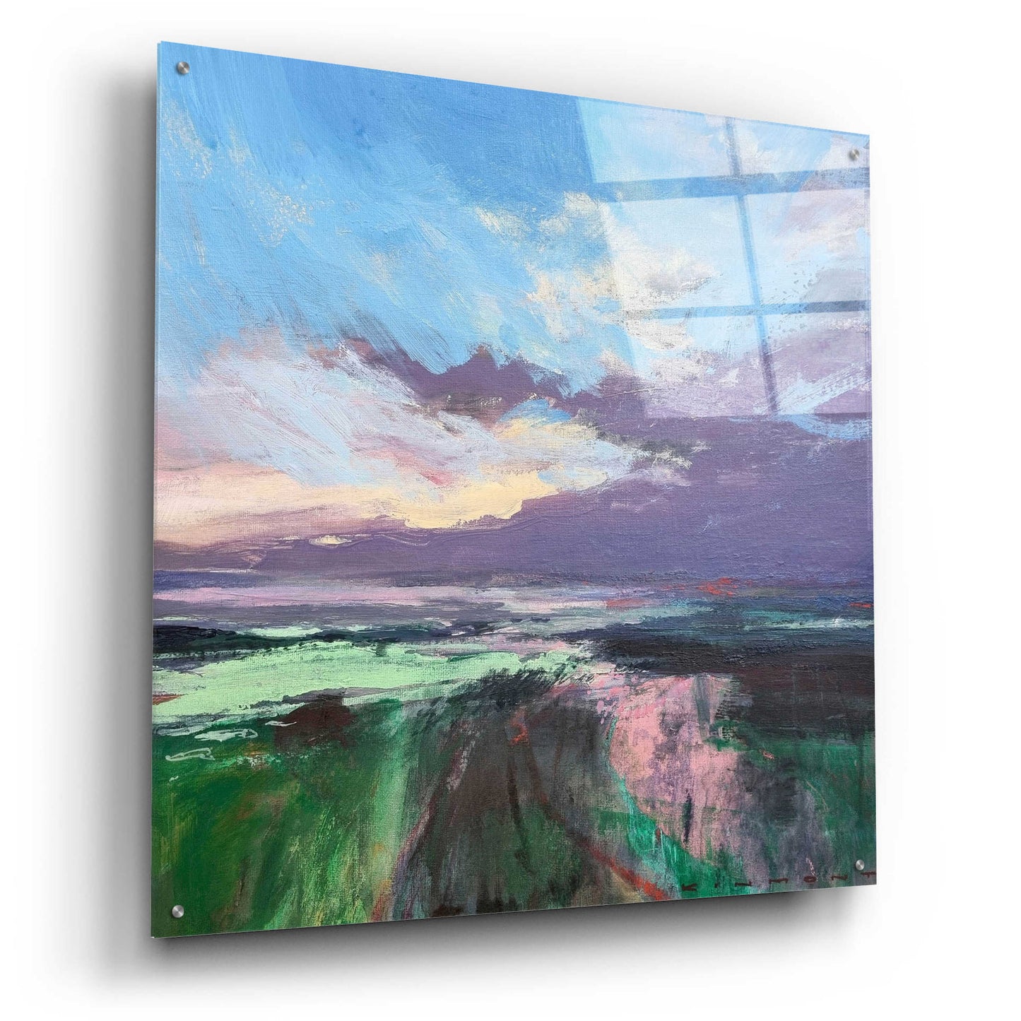 Epic Art 'The Beauty Of The Morning' by Andrew Kinmont, Acrylic Glass Wall Art,36x36