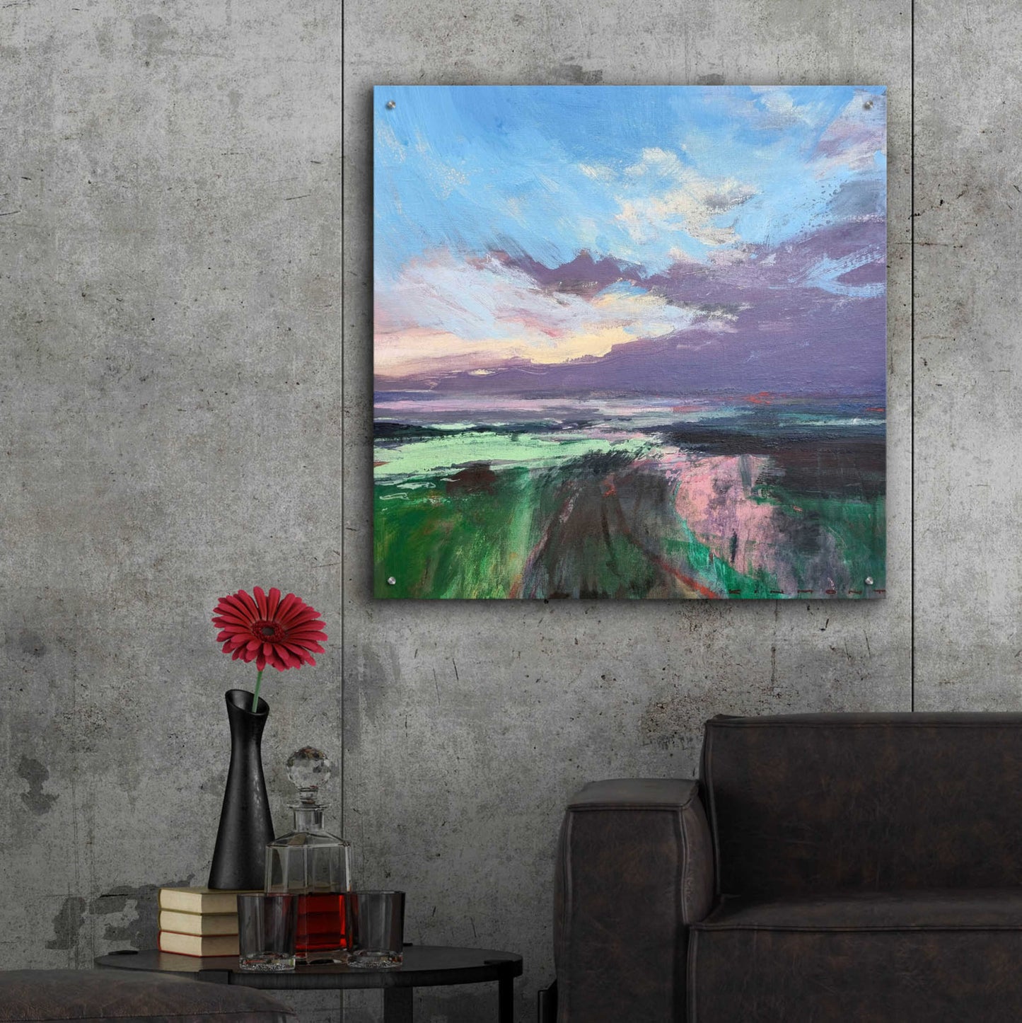 Epic Art 'The Beauty Of The Morning' by Andrew Kinmont, Acrylic Glass Wall Art,36x36