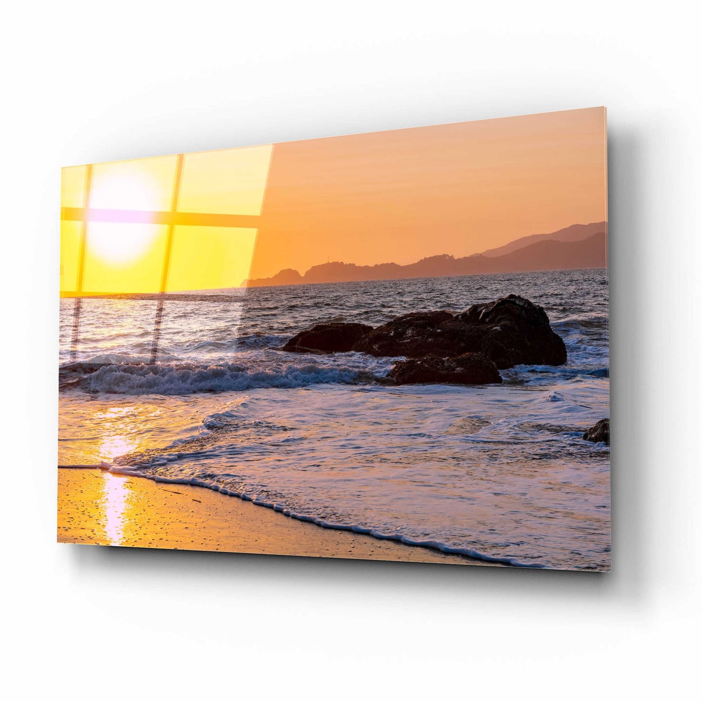 Epic Art 'San Francisco Sunset' by Epic Portfolio, Acrylic Glass Wall Art,16x12