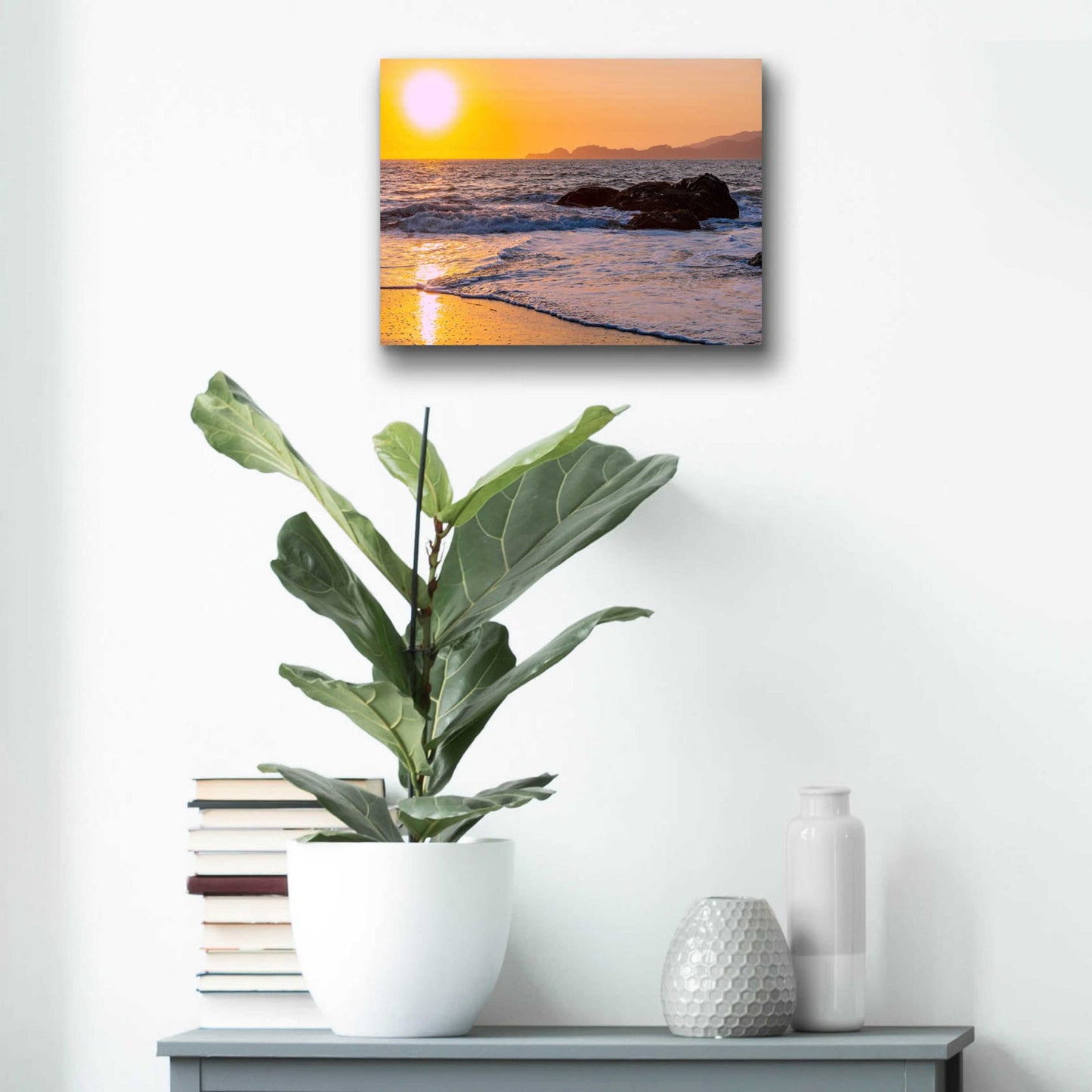 Epic Art 'San Francisco Sunset' by Epic Portfolio, Acrylic Glass Wall Art,16x12