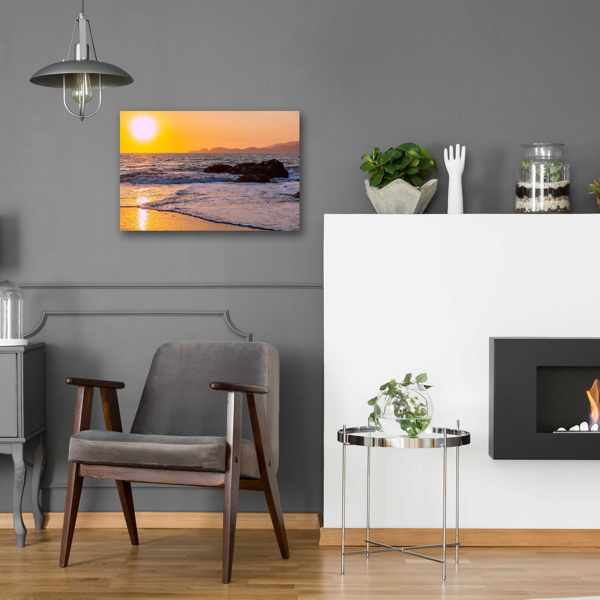 Epic Art 'San Francisco Sunset' by Epic Portfolio, Acrylic Glass Wall Art,24x16