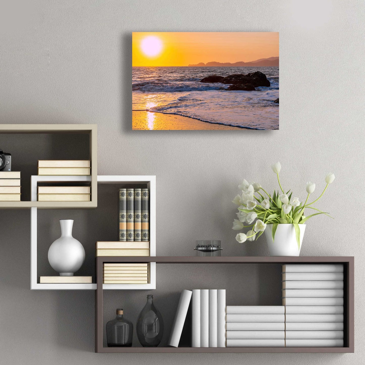 Epic Art 'San Francisco Sunset' by Epic Portfolio, Acrylic Glass Wall Art,24x16