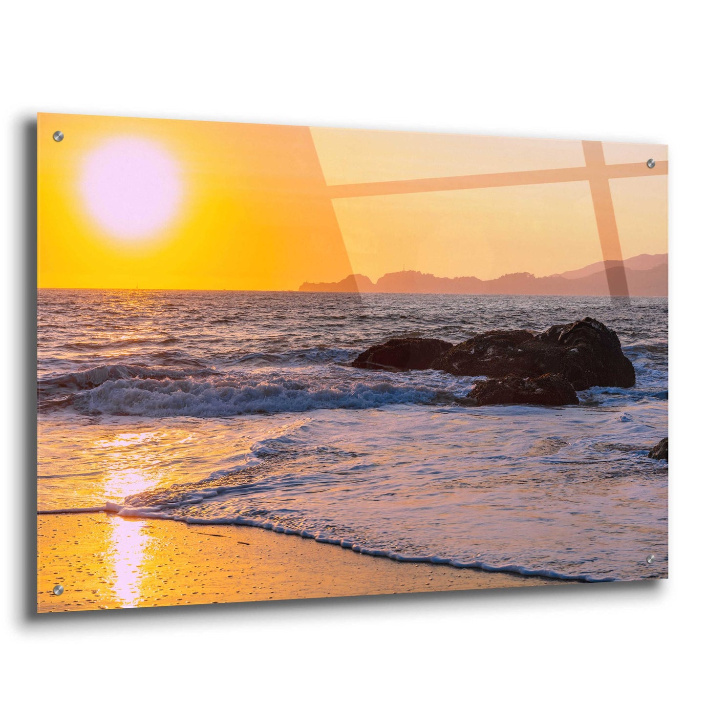 Epic Art 'San Francisco Sunset' by Epic Portfolio, Acrylic Glass Wall Art,36x24