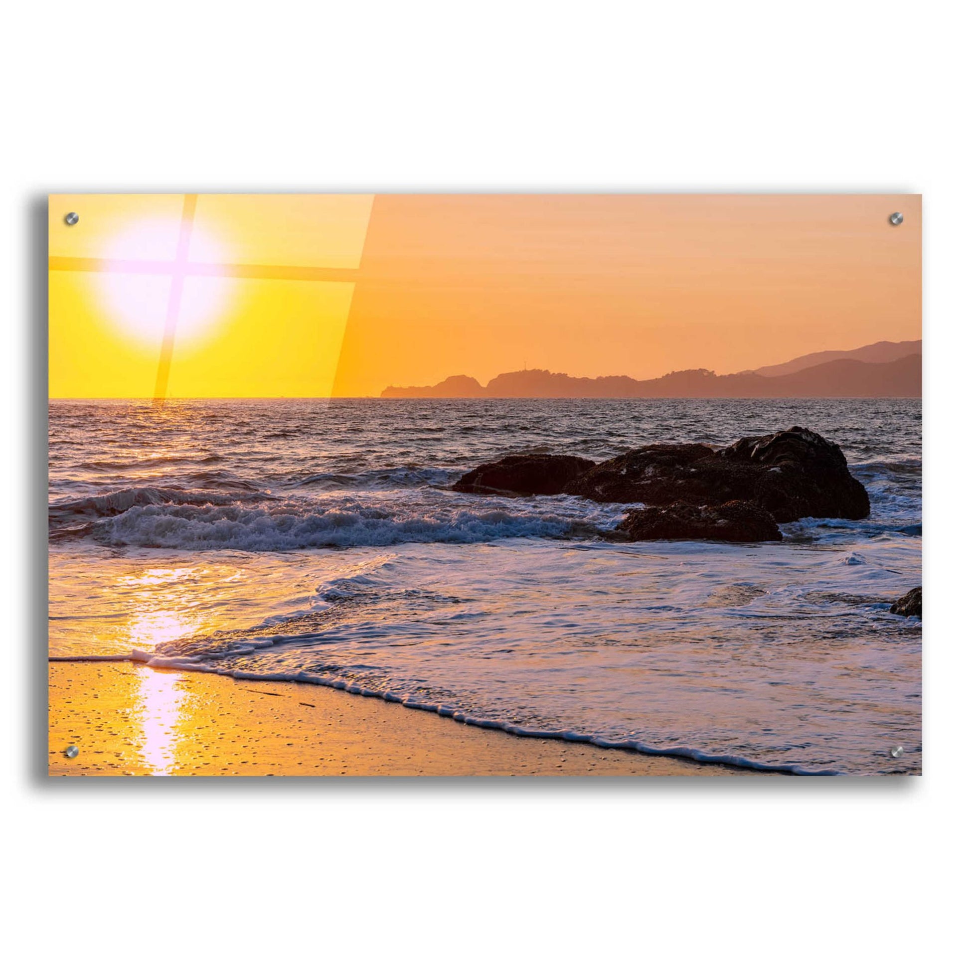 Epic Art 'San Francisco Sunset' by Epic Portfolio, Acrylic Glass Wall Art,36x24