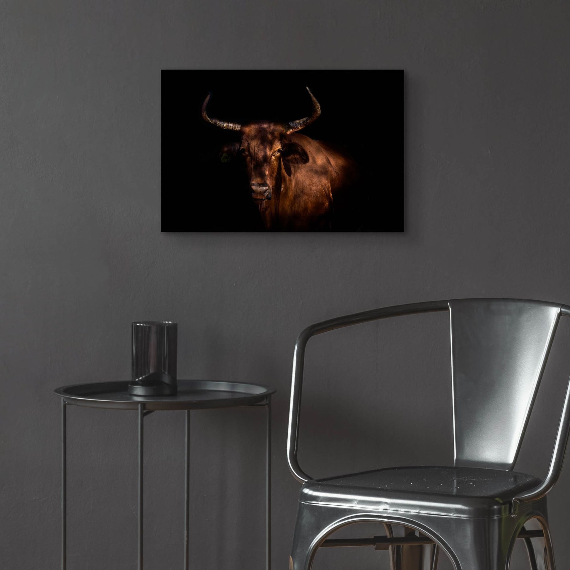 Epic Art 'Thoughtful Cow' by Epic Portfolio, Acrylic Glass Wall Art,24x16