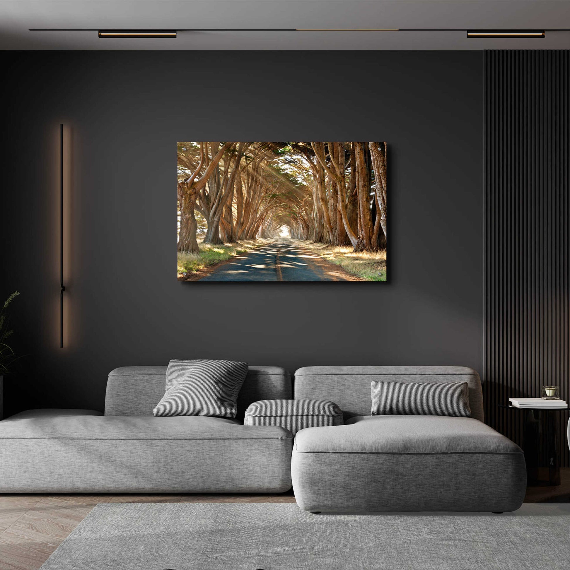 Epic Art 'Cypresses' by Alan Klug, Acrylic Glass Wall Art,36x24