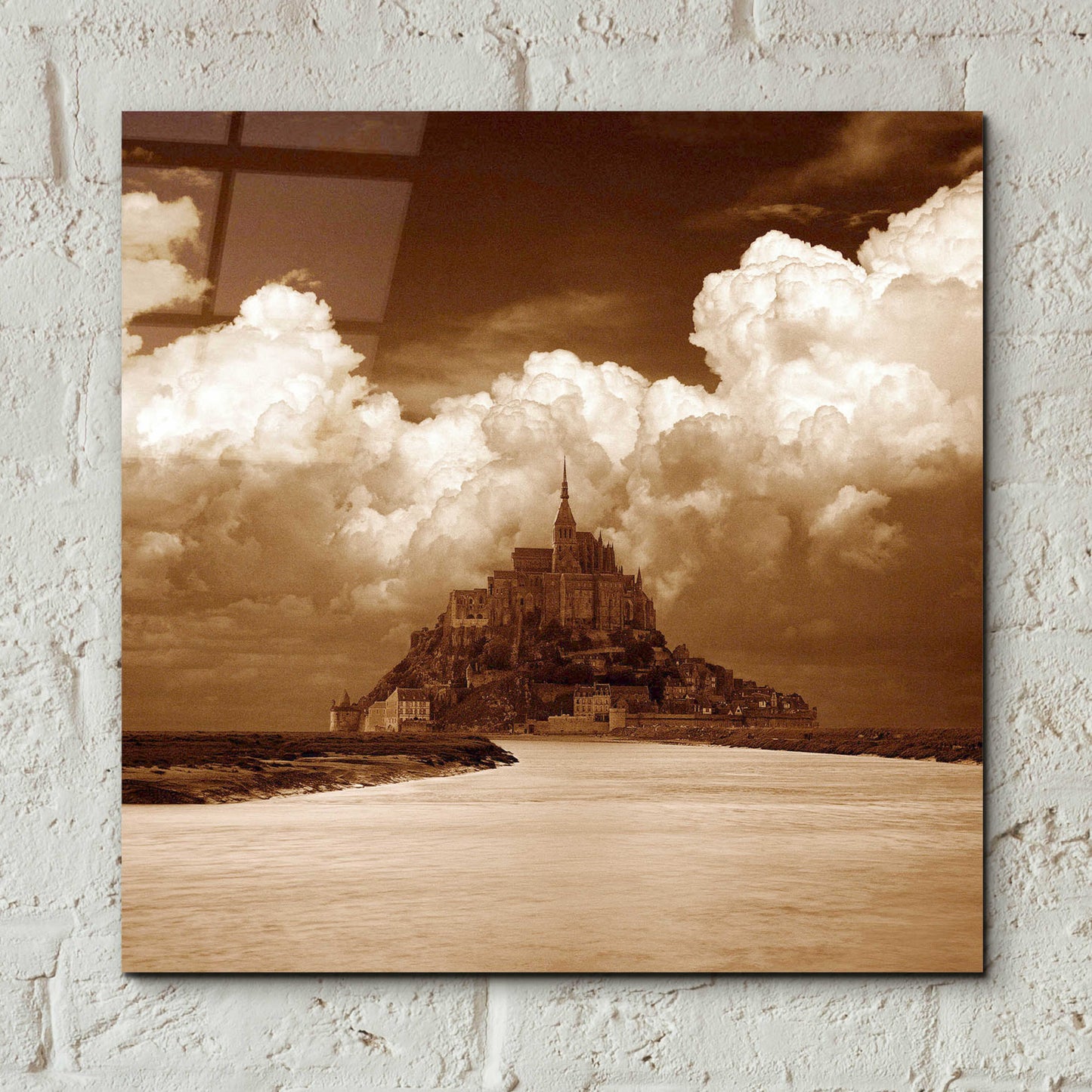 Epic Art 'Mont San Michel' by Alan Klug, Acrylic Glass Wall Art,12x12