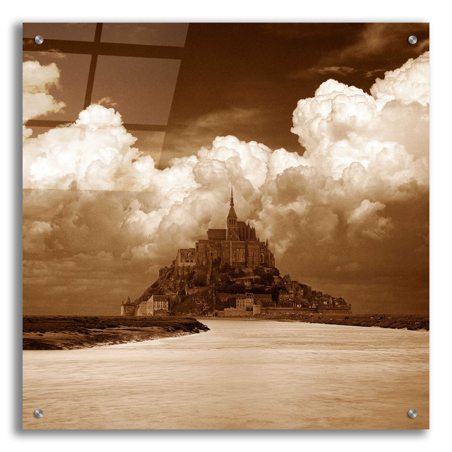 Epic Art 'Mont San Michel' by Alan Klug, Acrylic Glass Wall Art,24x24