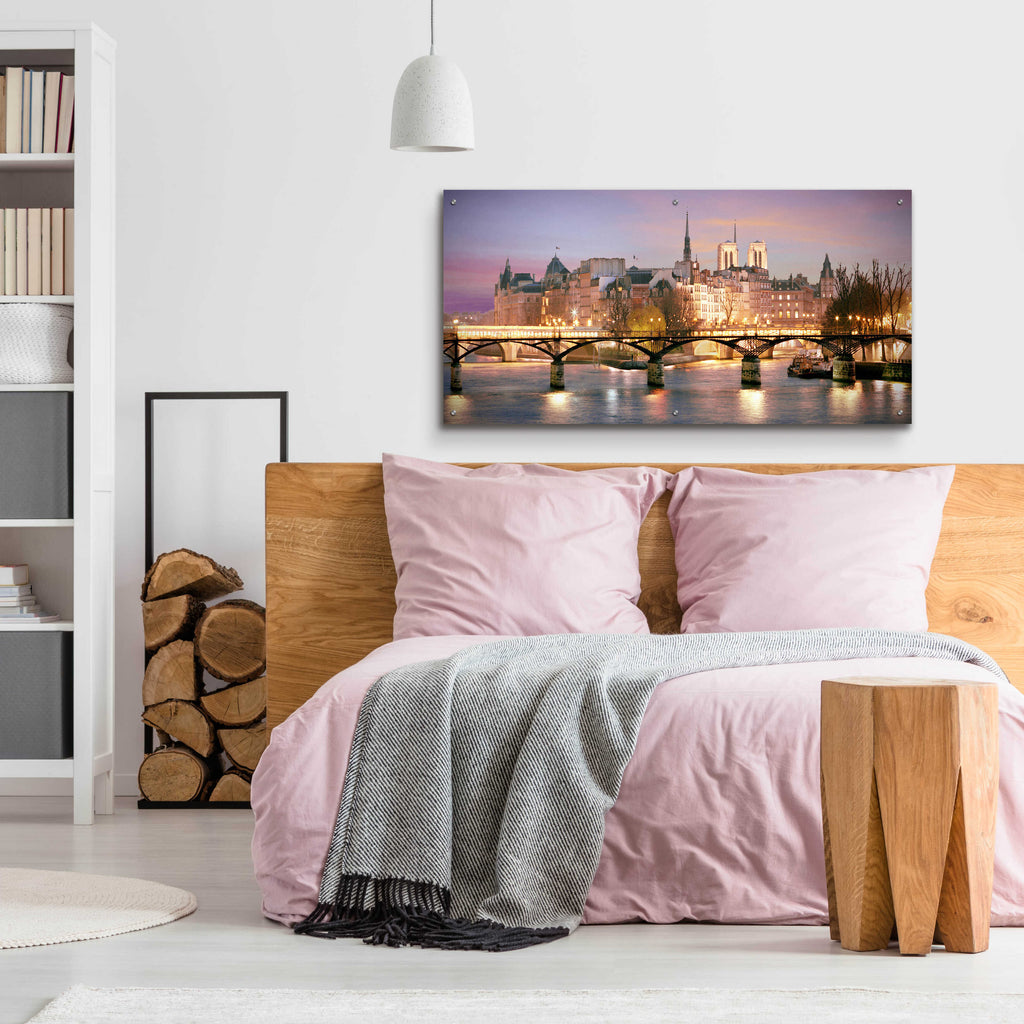 Paris No. 501 by Alan Klug - 48x24 acrylic wall art in a room