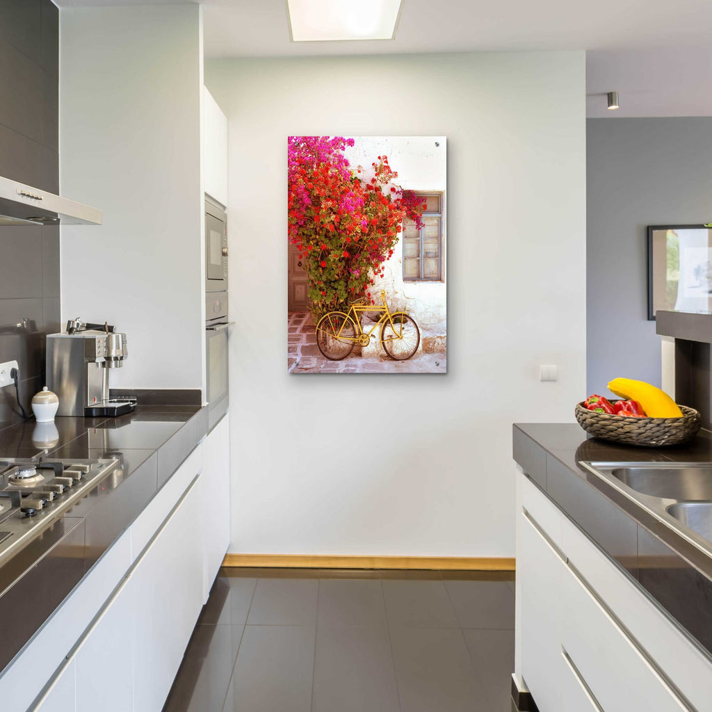 Paros Greece by Alan Klug - 24x36 acrylic wall art in a room