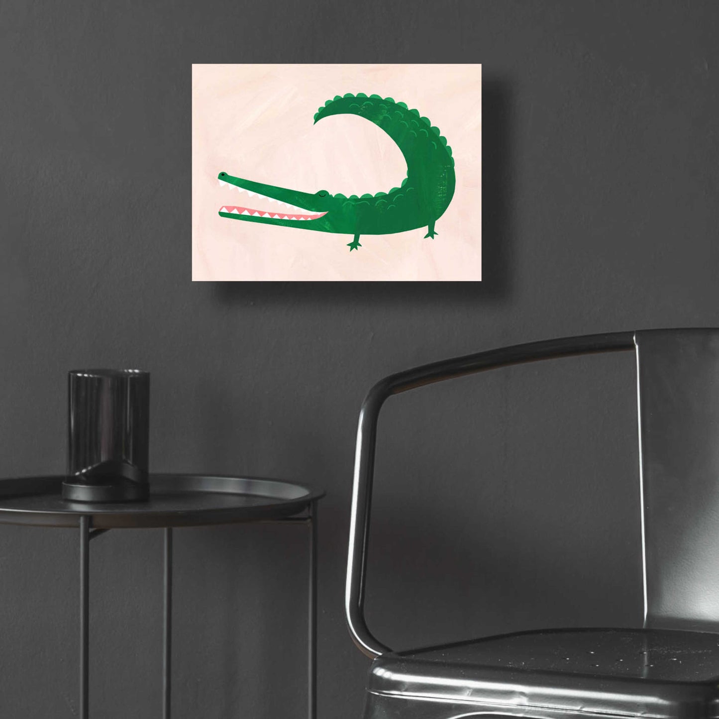 Epic Art 'Crocodile' by Emily Kopcik, Acrylic Glass Wall Art,16x12