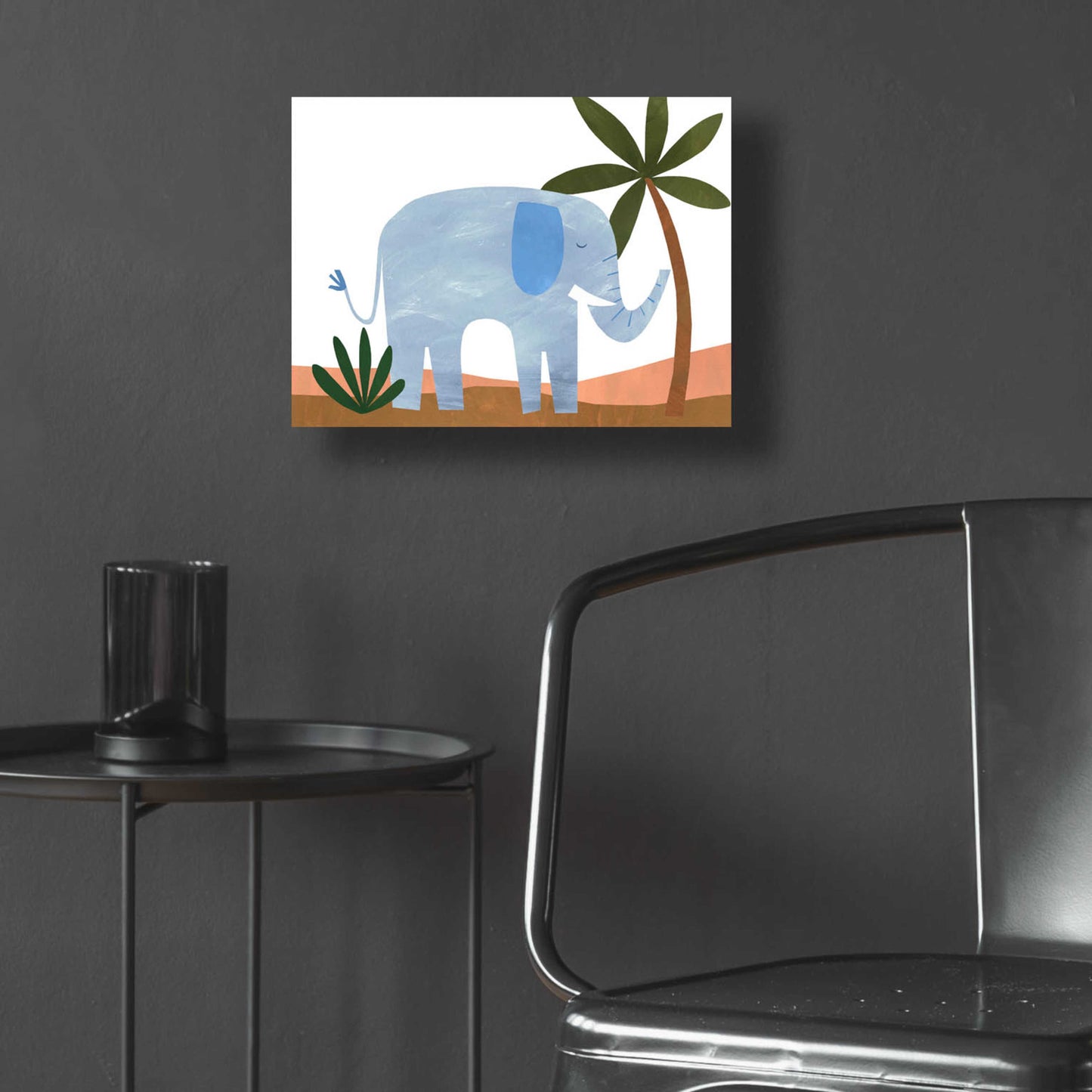 Epic Art 'Ellie The Elephant' by Emily Kopcik, Acrylic Glass Wall Art,16x12