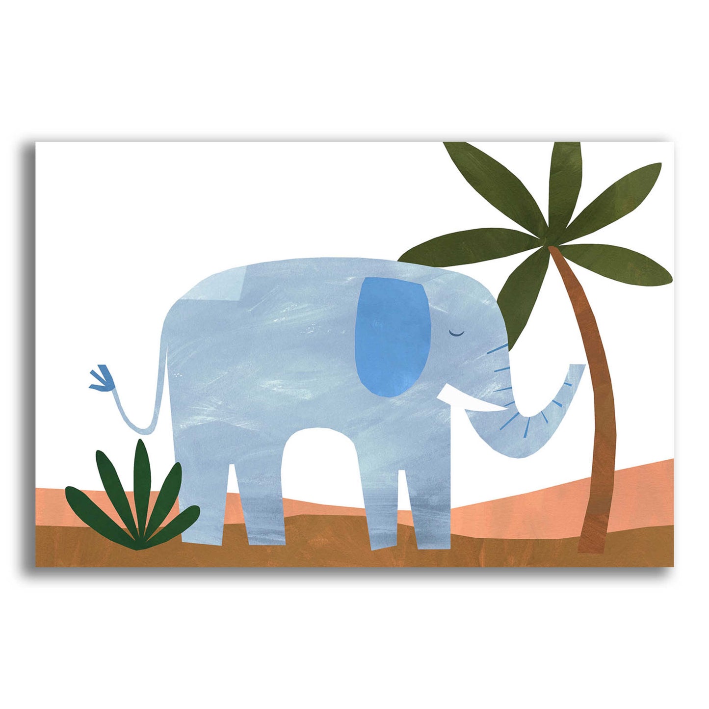 Epic Art 'Ellie The Elephant' by Emily Kopcik, Acrylic Glass Wall Art,24x16