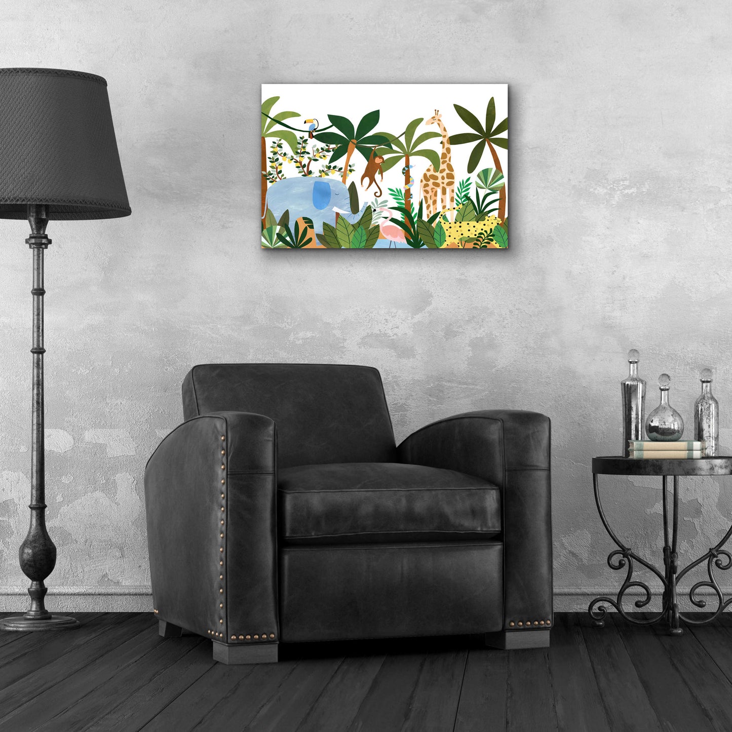 Epic Art 'Jungle' by Emily Kopcik, Acrylic Glass Wall Art,24x16