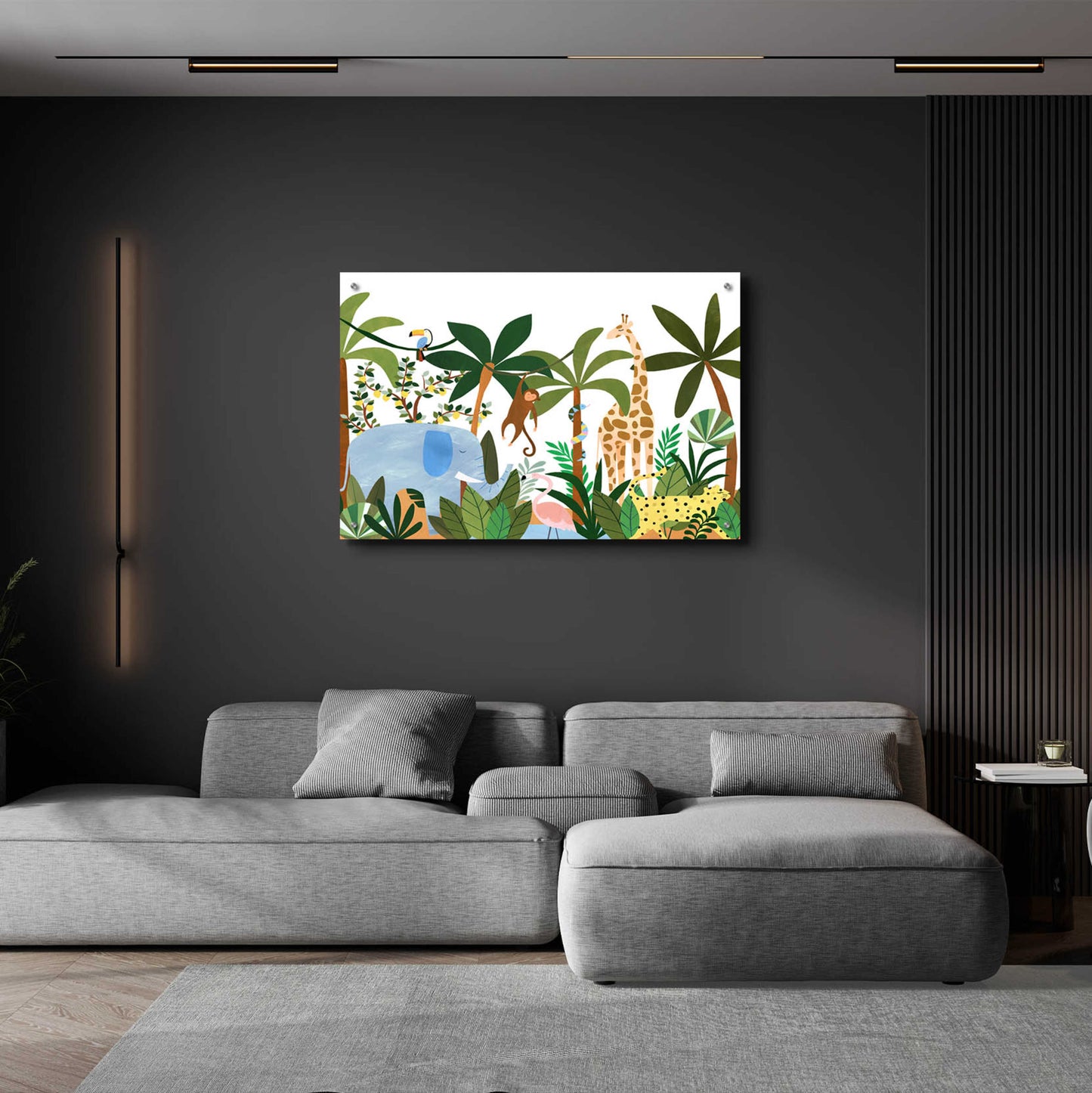 Epic Art 'Jungle' by Emily Kopcik, Acrylic Glass Wall Art,36x24