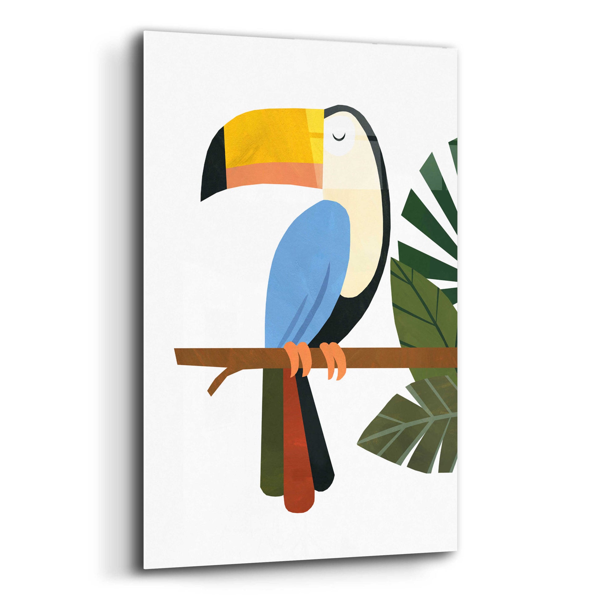 Epic Art 'Tucker The Toucan' by Emily Kopcik, Acrylic Glass Wall Art,12x16