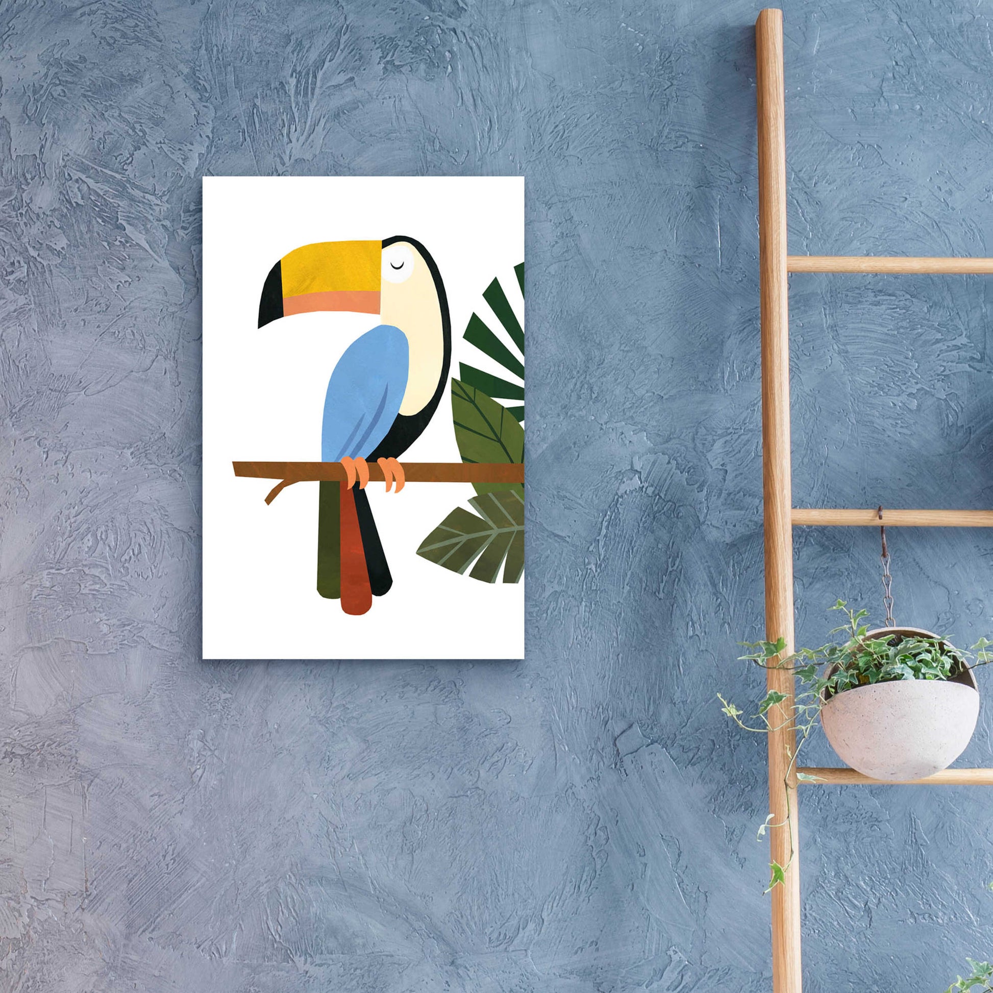 Epic Art 'Tucker The Toucan' by Emily Kopcik, Acrylic Glass Wall Art,16x24