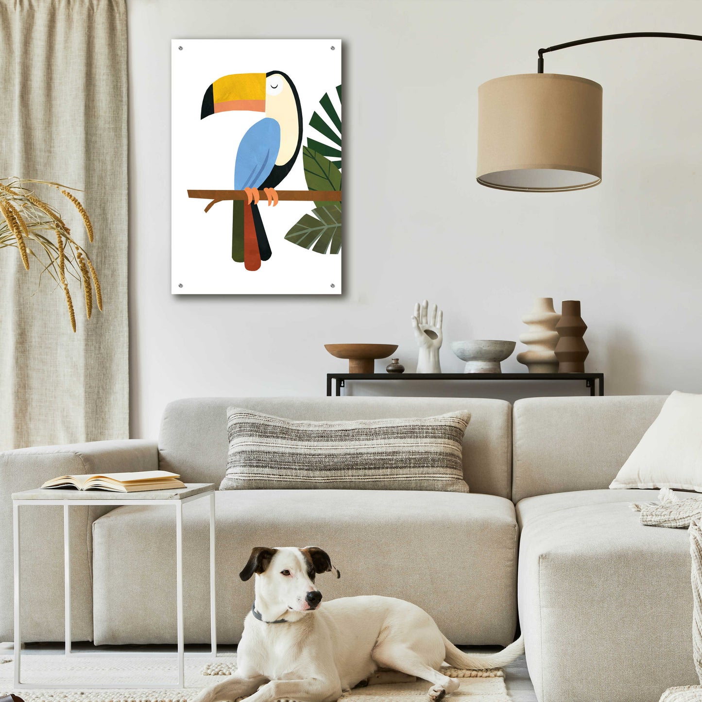 Epic Art 'Tucker The Toucan' by Emily Kopcik, Acrylic Glass Wall Art,24x36