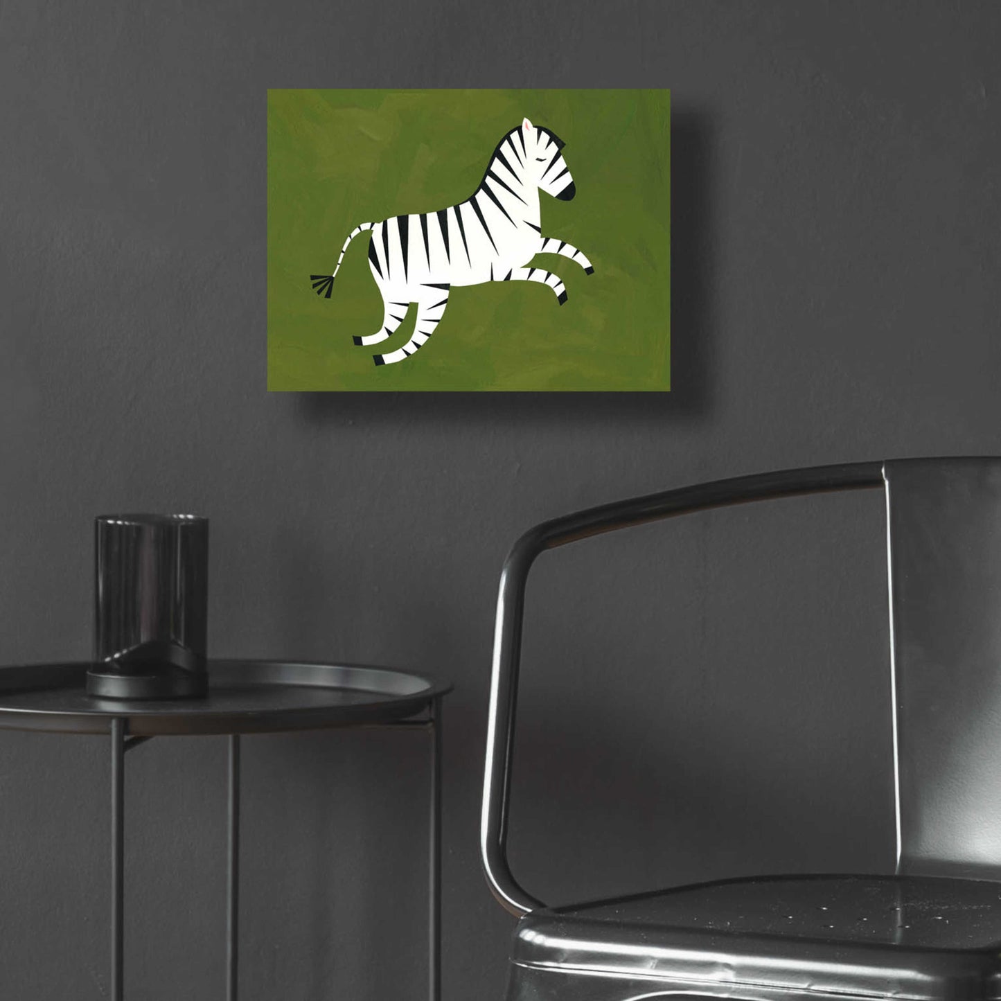 Epic Art 'Zebra' by Emily Kopcik, Acrylic Glass Wall Art,16x12