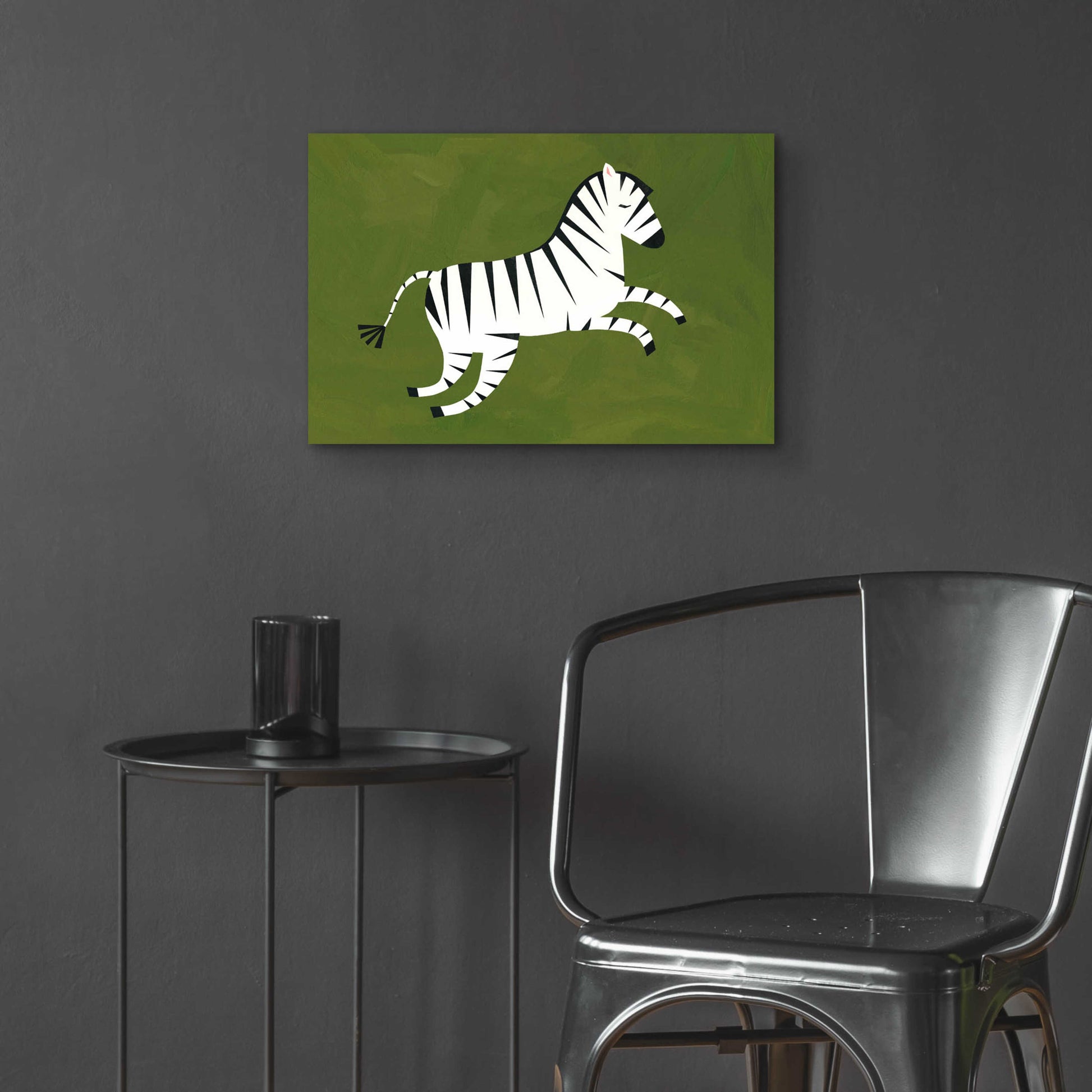 Epic Art 'Zebra' by Emily Kopcik, Acrylic Glass Wall Art,24x16