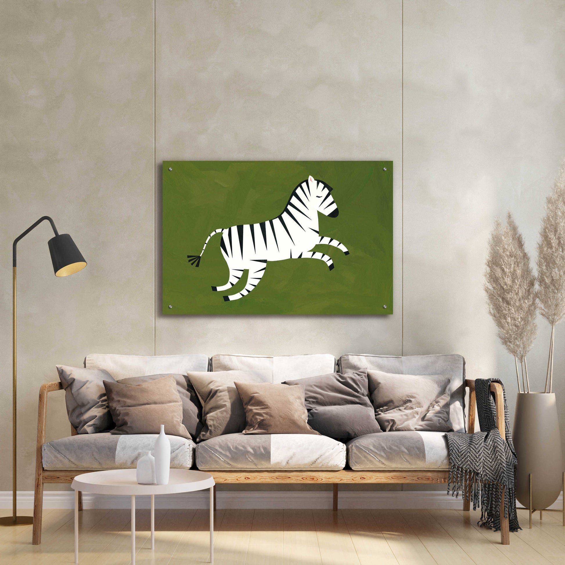 Epic Art 'Zebra' by Emily Kopcik, Acrylic Glass Wall Art,36x24