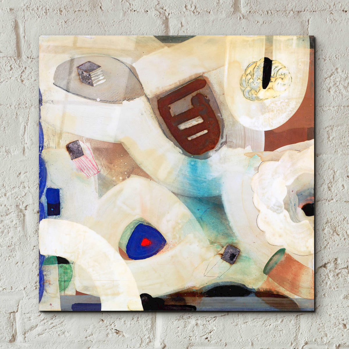 Epic Art 'Brain Freeze 1' by Aleah Koury, Acrylic Glass Wall Art,12x12
